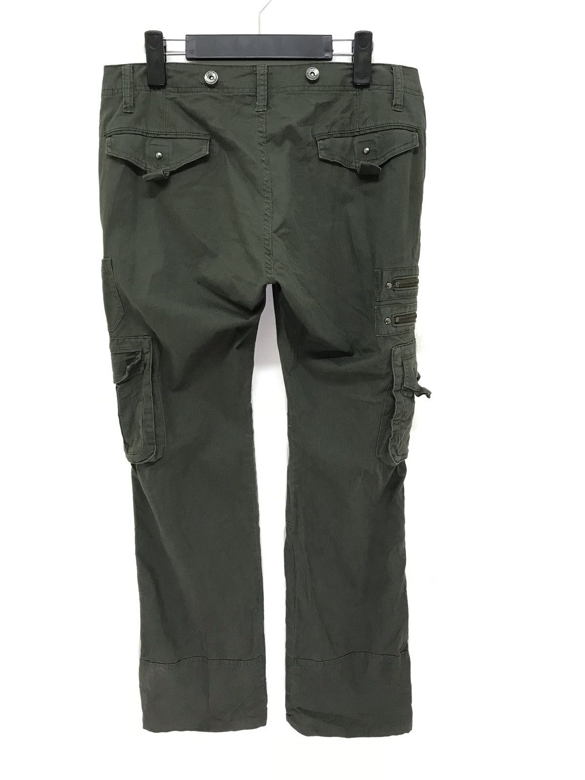 Japanese Brand Flare Cargo Semantic Design Tactical Stretchable Boot cut Size US 31 - 6 Thumbnail