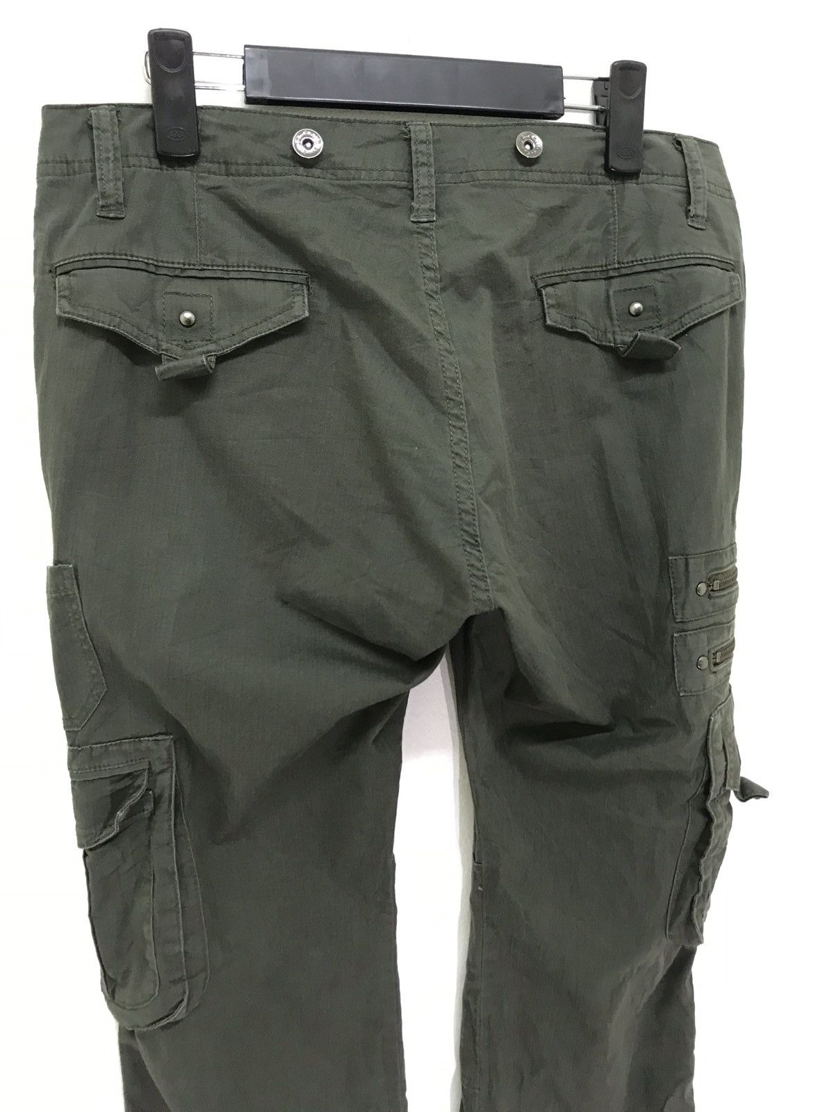 Japanese Brand Flare Cargo Semantic Design Tactical Stretchable Boot cut Size US 31 - 7 Thumbnail