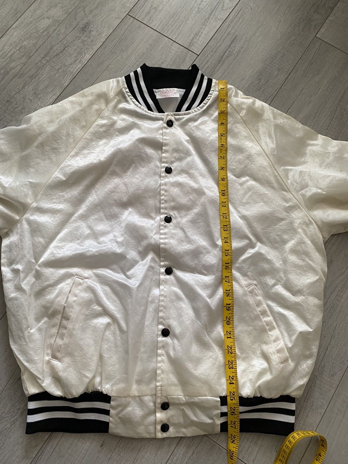 Vintage Vintage 80’s 90’s Country Blood Band Satin Bomber Jacket Size US XL / EU 56 / 4 - 8 Thumbnail