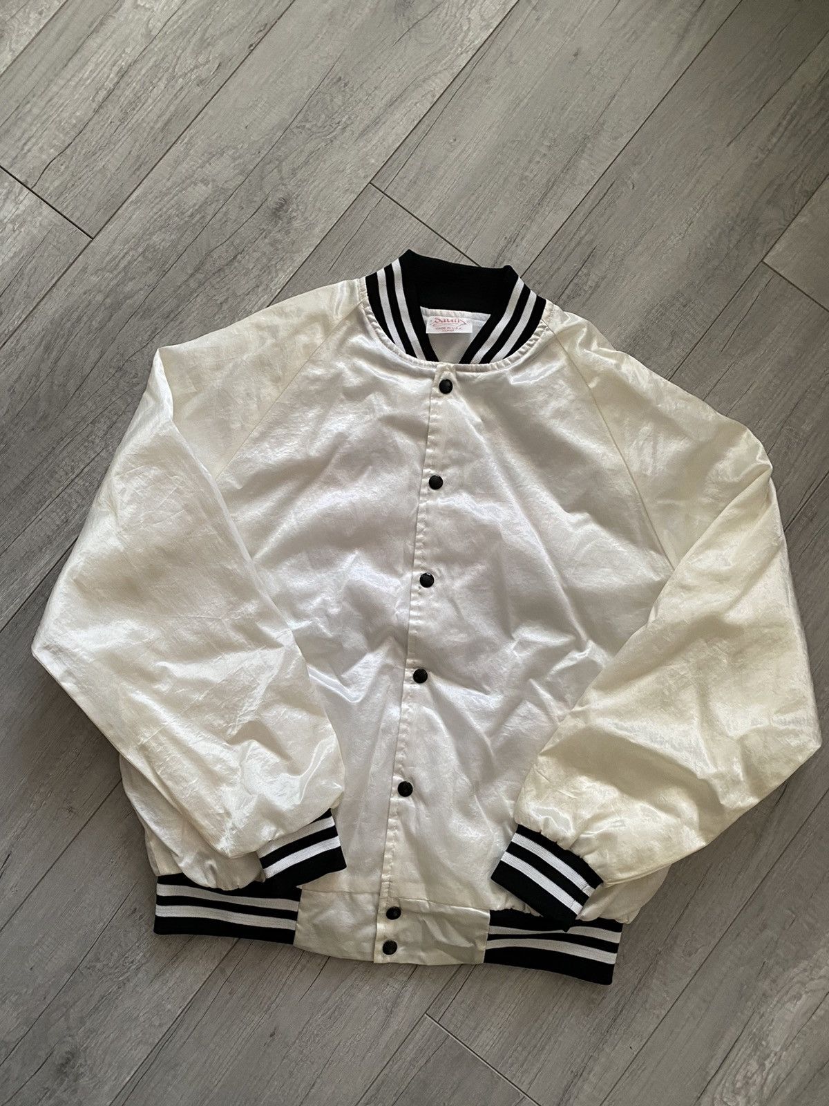 Vintage Vintage 80’s 90’s Country Blood Band Satin Bomber Jacket Size US XL / EU 56 / 4 - 4 Thumbnail