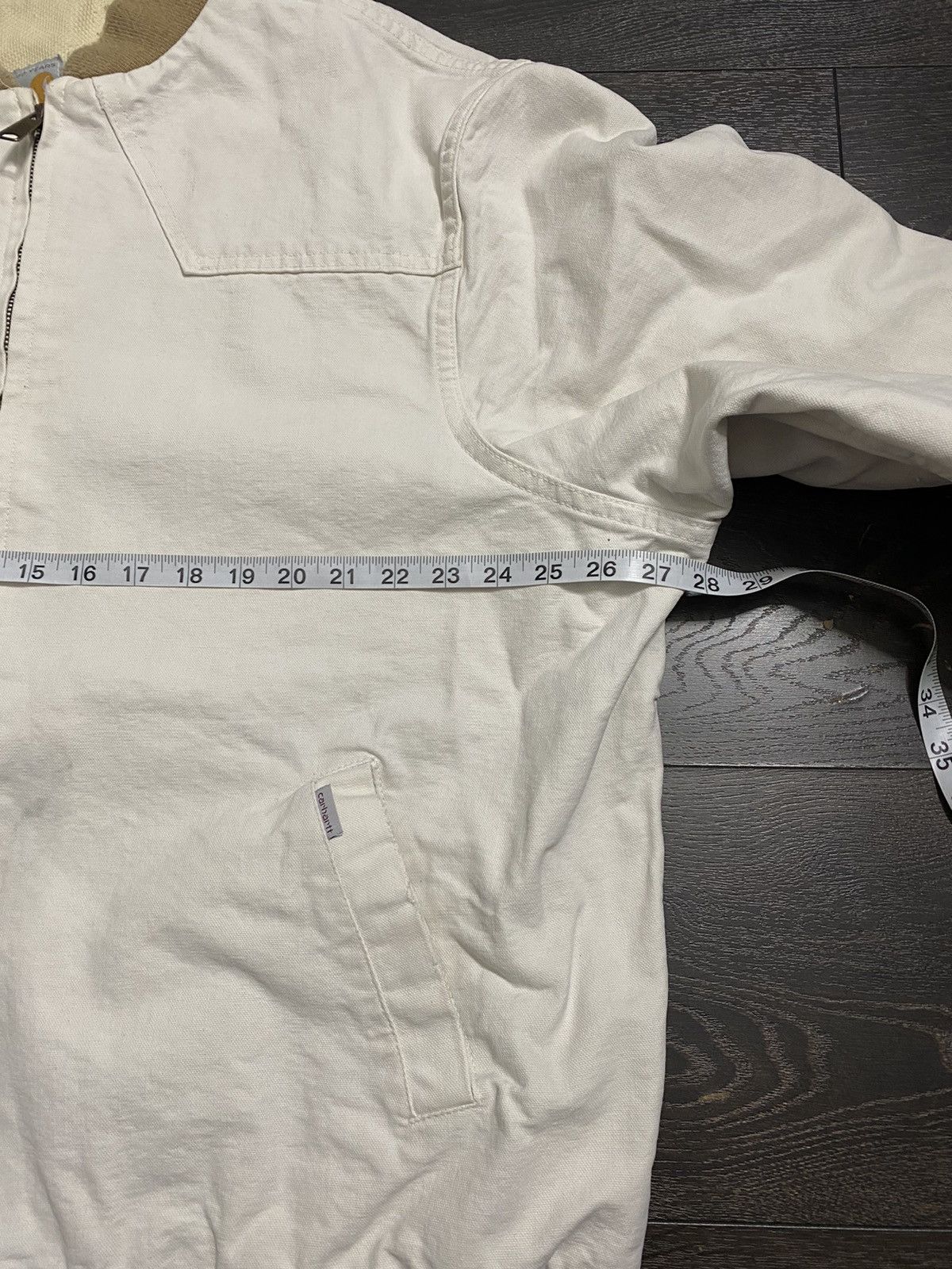 Carhartt Vintage 80s 1989 Cream Carhartt Workwear Santa Fe Jacket Size US XXL / EU 58 / 5 - 10 Thumbnail