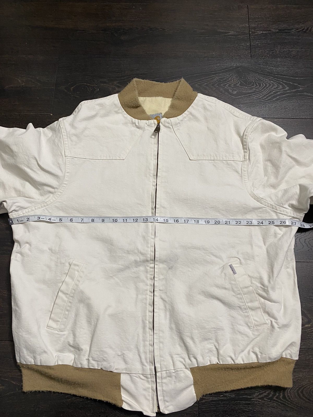 Carhartt Vintage 80s 1989 Cream Carhartt Workwear Santa Fe Jacket Size US XXL / EU 58 / 5 - 9 Thumbnail