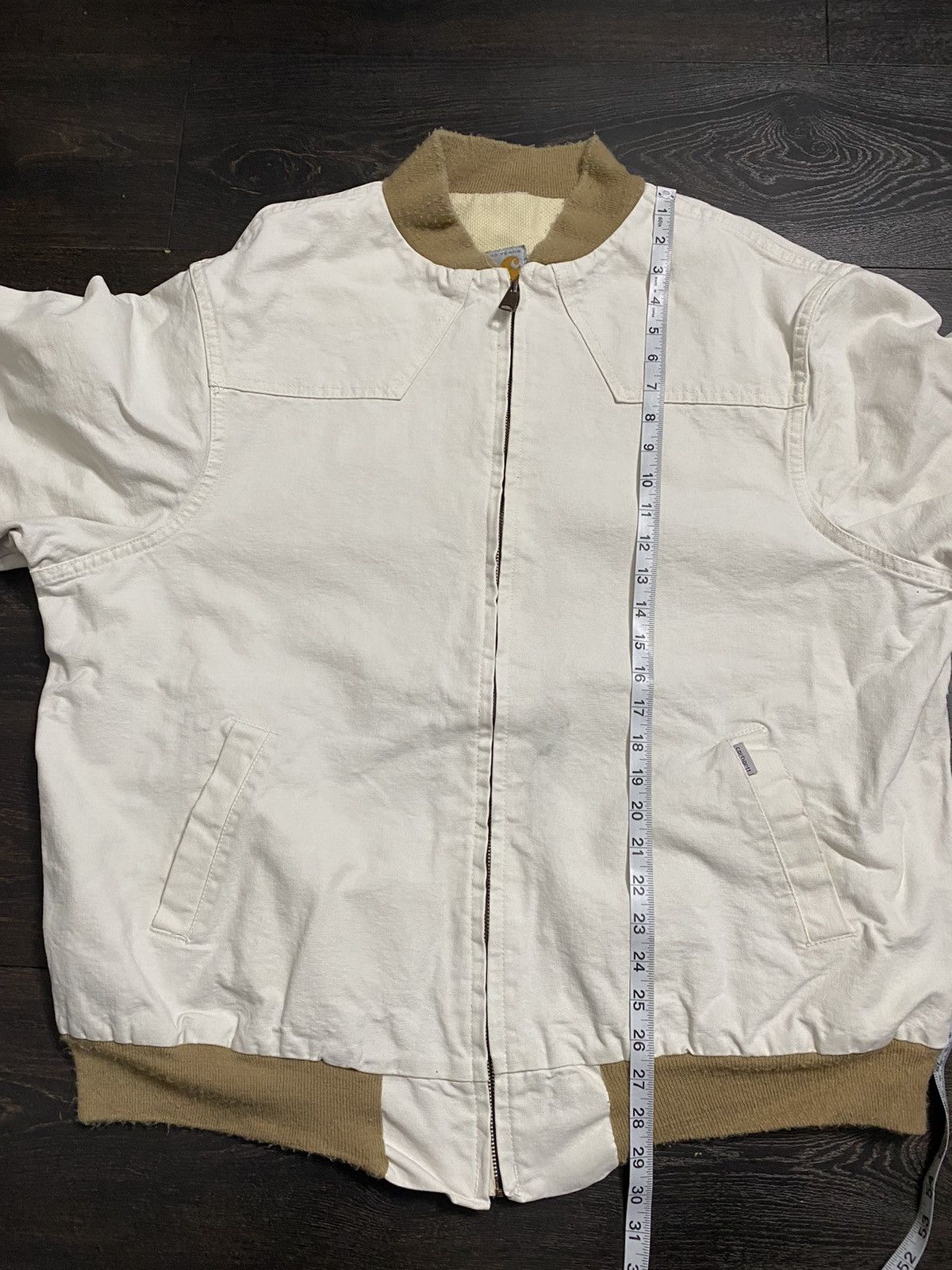 Carhartt Vintage 80s 1989 Cream Carhartt Workwear Santa Fe Jacket Size US XXL / EU 58 / 5 - 11 Thumbnail