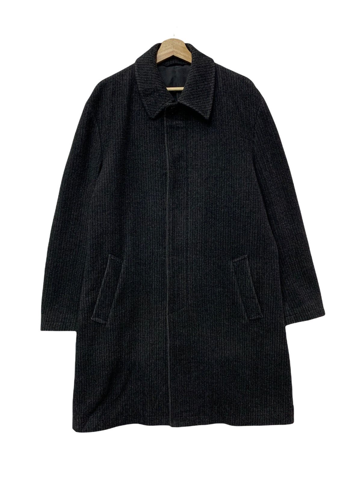 Yohji Yamamoto 🔥VTG YOHJI YAMAMOTO SIGNATURE WOOL OVERCOATS Size US L / EU 52-54 / 3 - 2 Thumbnail