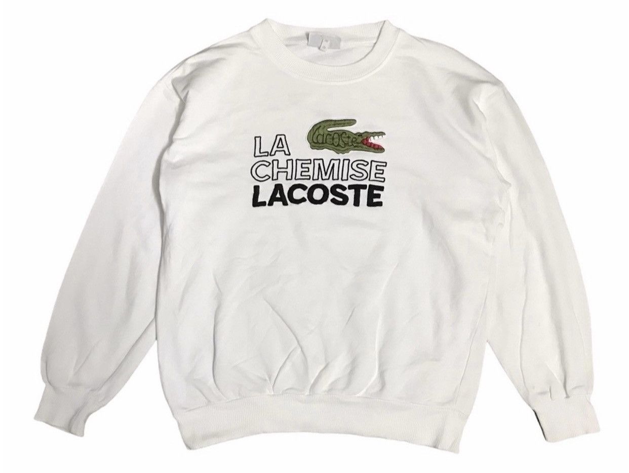 Lacoste OFFER‼️Vintage Lacoste Big Logo Sweatshirt Size US M / EU 48-50 / 2 - 1 Thumbnail