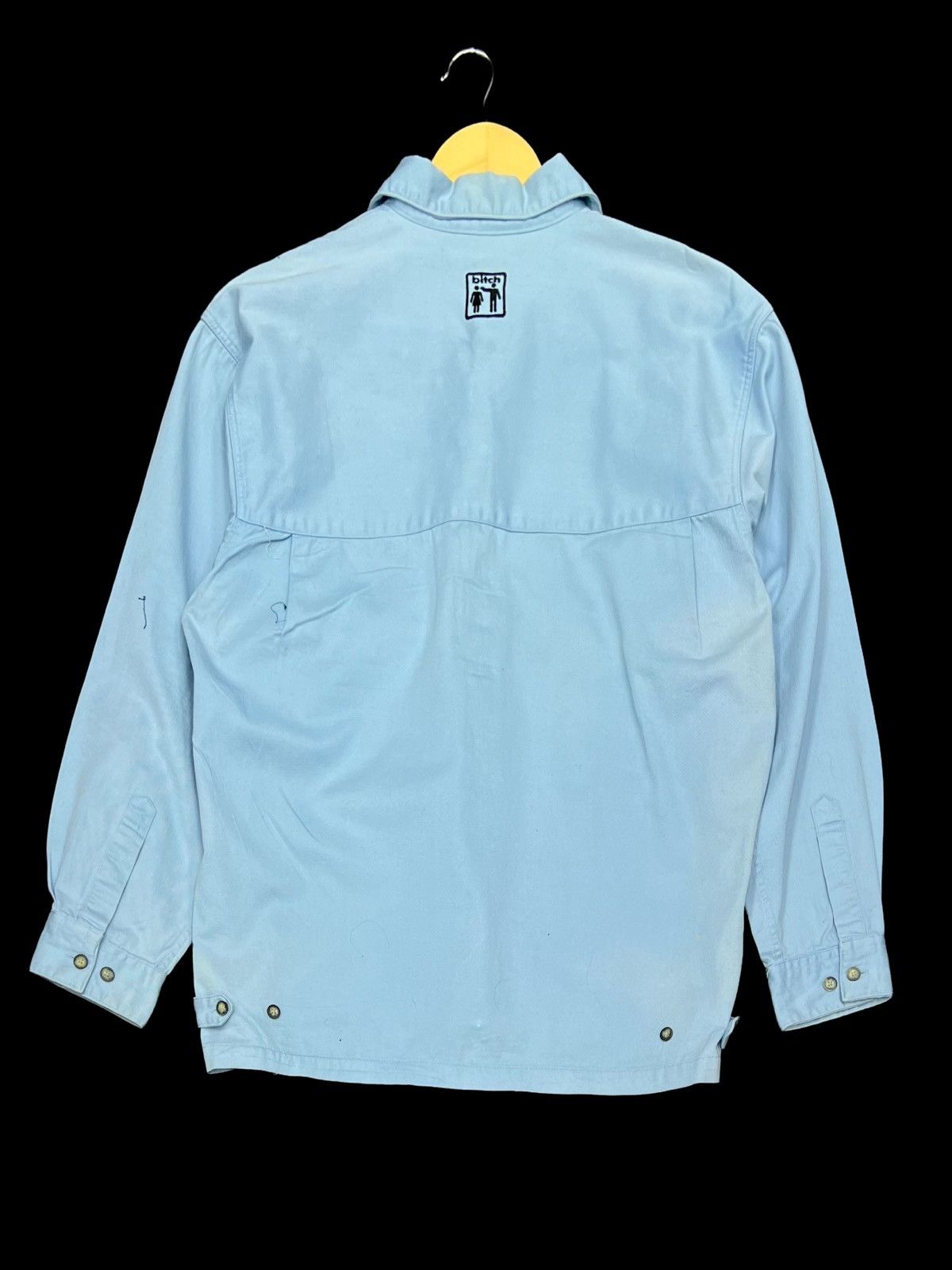 Vintage VTG 90s BITCH SKATEBOARD SHIRTS BUTTON UP SINGLE POCKET Size US L / EU 52-54 / 3 - 2 Thumbnail