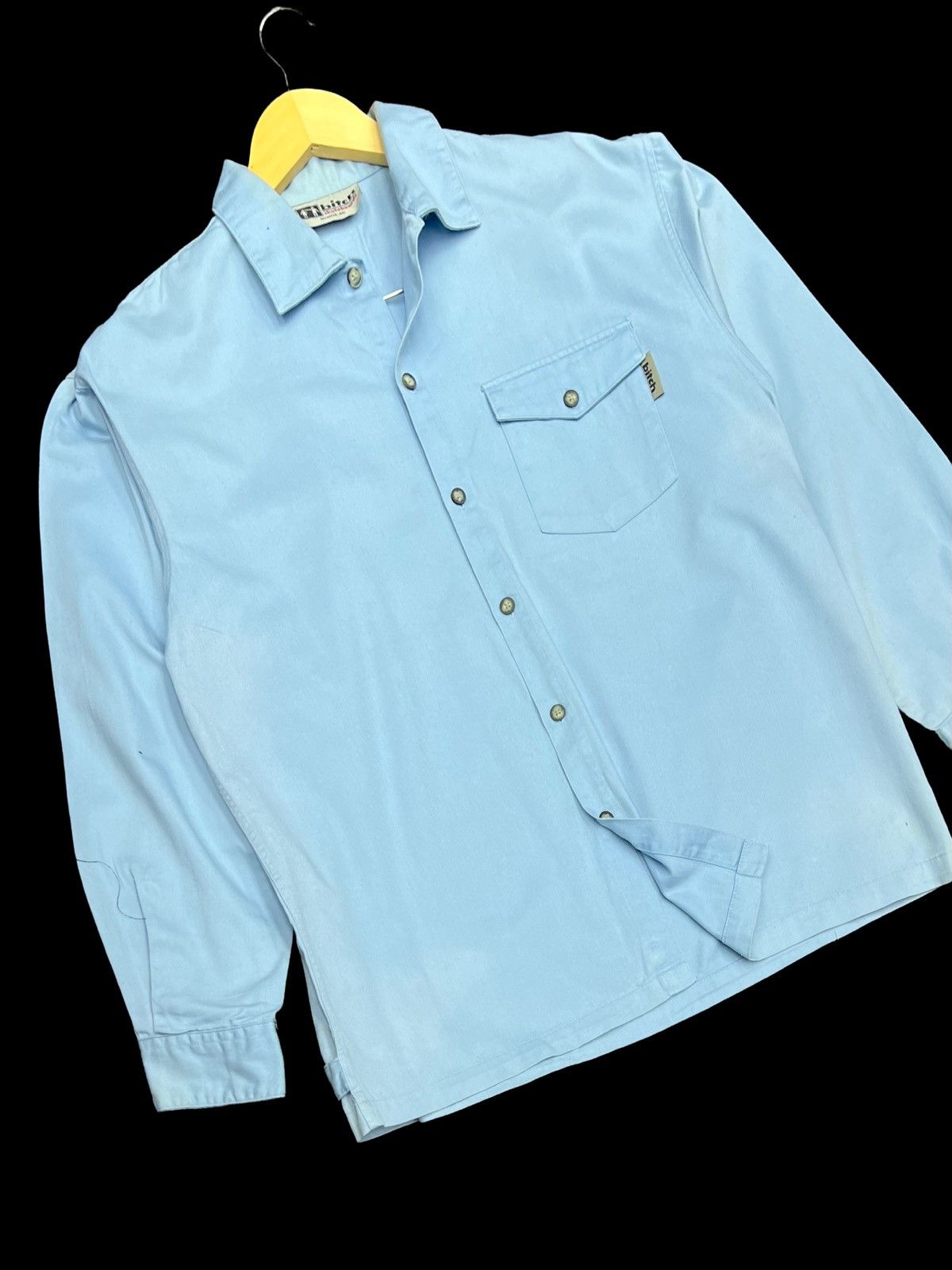 Vintage VTG 90s BITCH SKATEBOARD SHIRTS BUTTON UP SINGLE POCKET Size US L / EU 52-54 / 3 - 8 Thumbnail