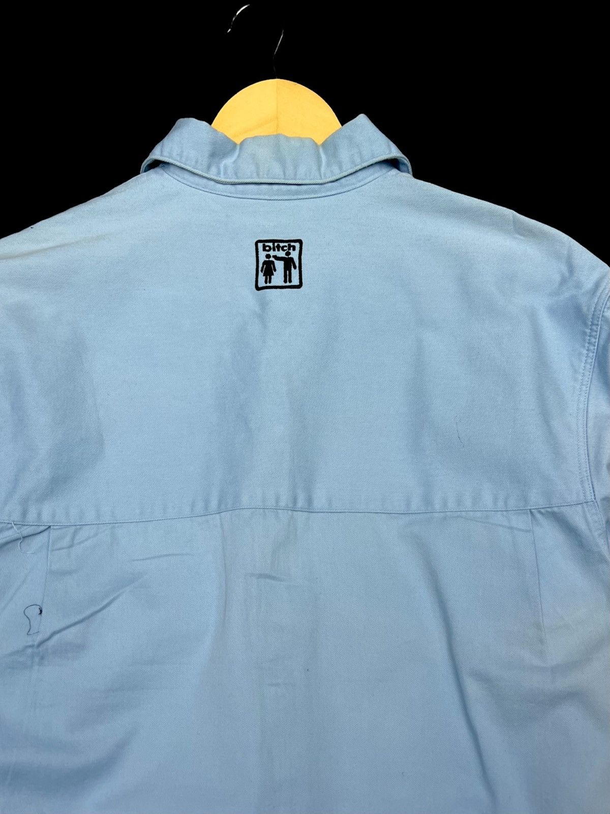 Vintage VTG 90s BITCH SKATEBOARD SHIRTS BUTTON UP SINGLE POCKET Size US L / EU 52-54 / 3 - 9 Thumbnail