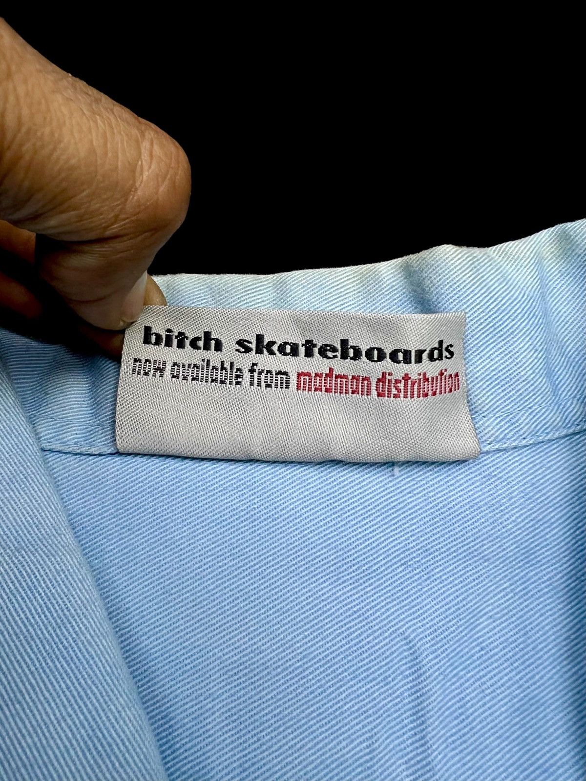 Vintage VTG 90s BITCH SKATEBOARD SHIRTS BUTTON UP SINGLE POCKET Size US L / EU 52-54 / 3 - 13 Thumbnail