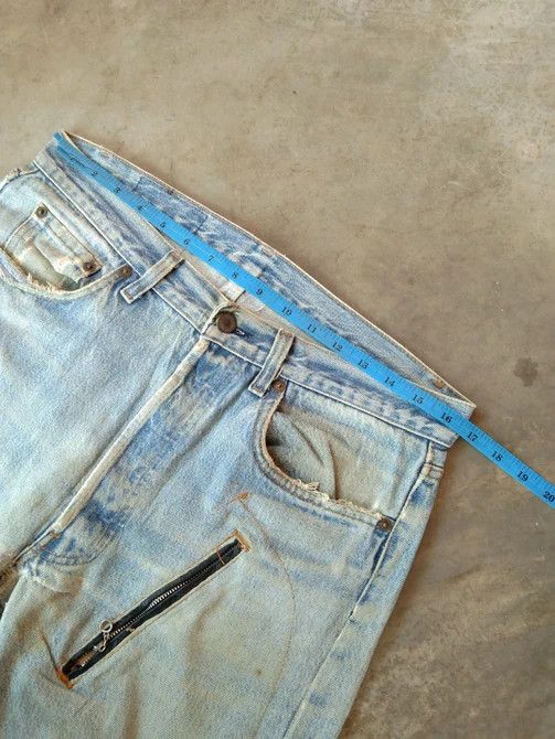 Levi's × Vintage 80s Vintage Levis 501 Made In USA Distressed Jeans 33x29 Size US 33 - 8 Thumbnail