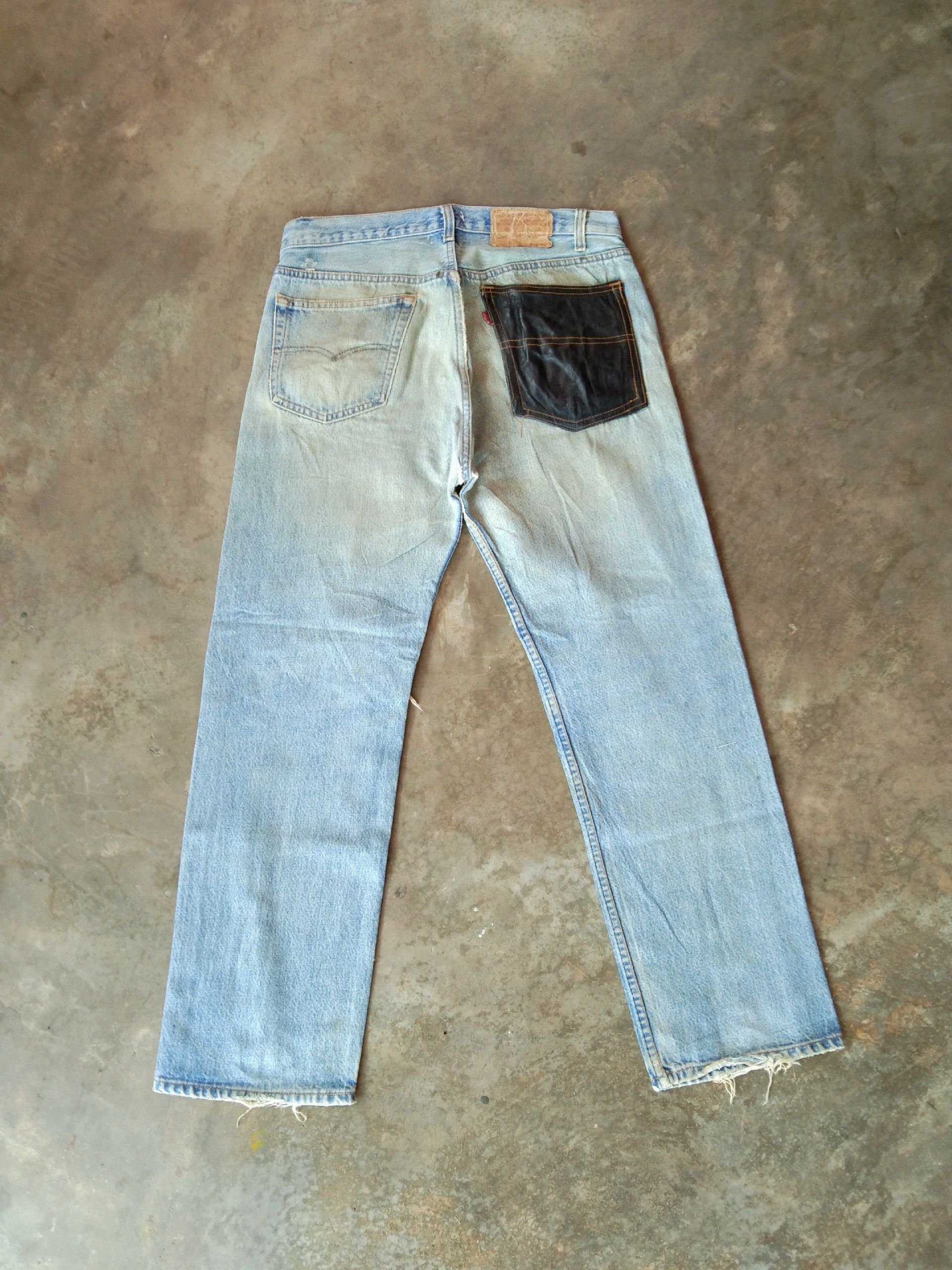 Levi's × Vintage 80s Vintage Levis 501 Made In USA Distressed Jeans 33x29 Size US 33 - 2 Thumbnail
