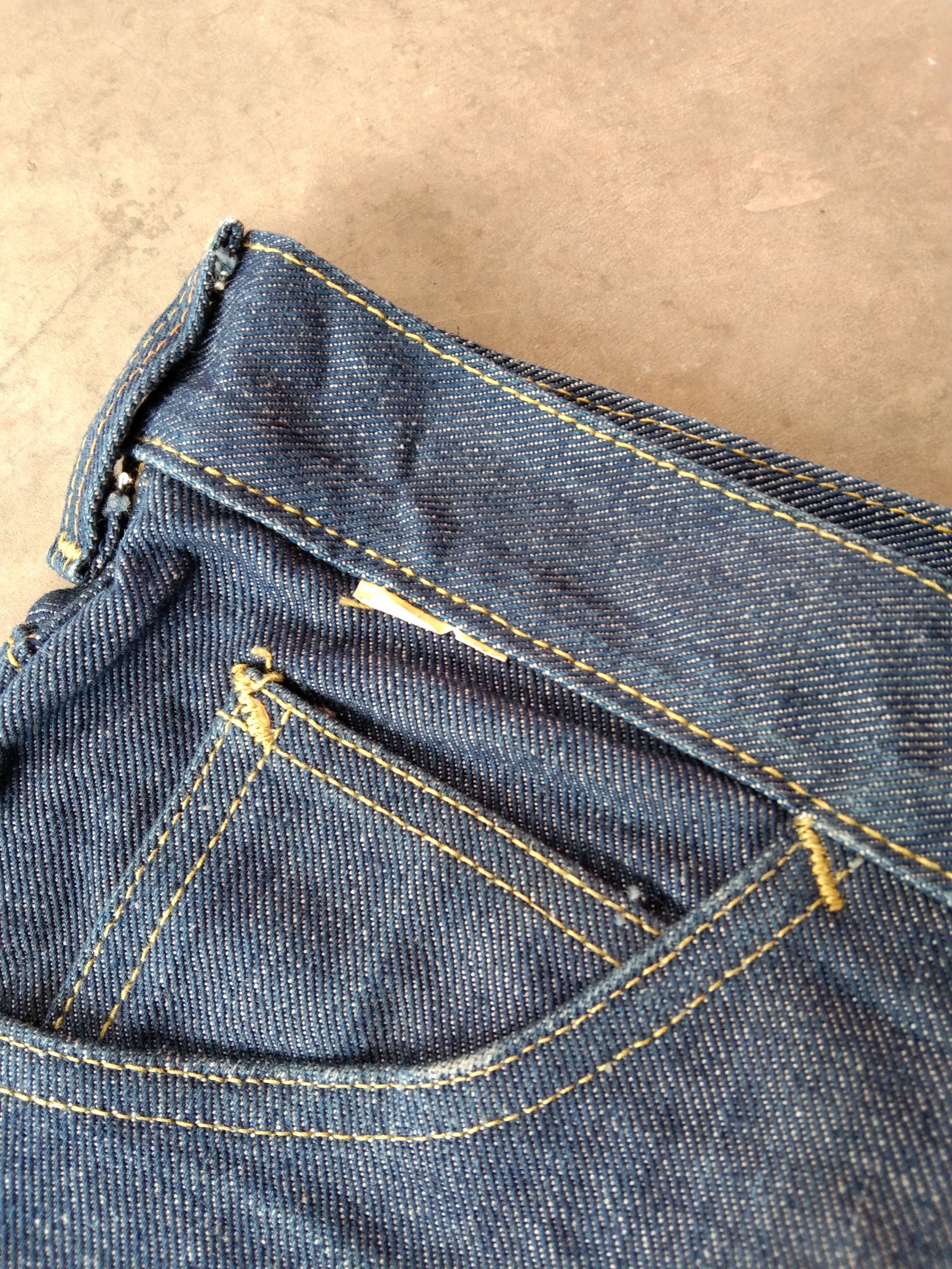 Lee 70s Vintage LEE Made In USA Talon Zipper Flared Jeans 42x33 Size US 42 / EU 58 - 7 Thumbnail
