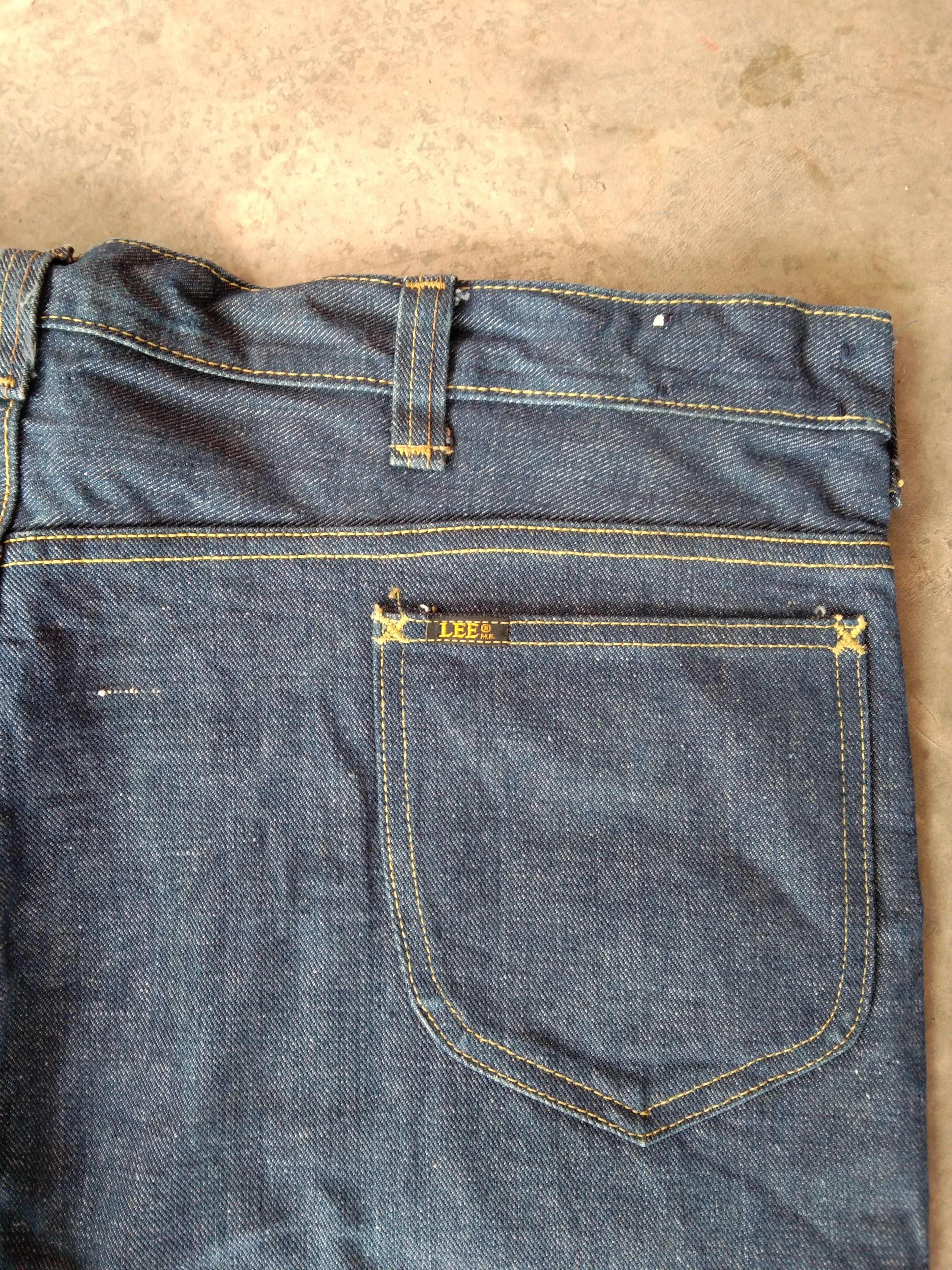 Lee 70s Vintage LEE Made In USA Talon Zipper Flared Jeans 42x33 Size US 42 / EU 58 - 3 Thumbnail