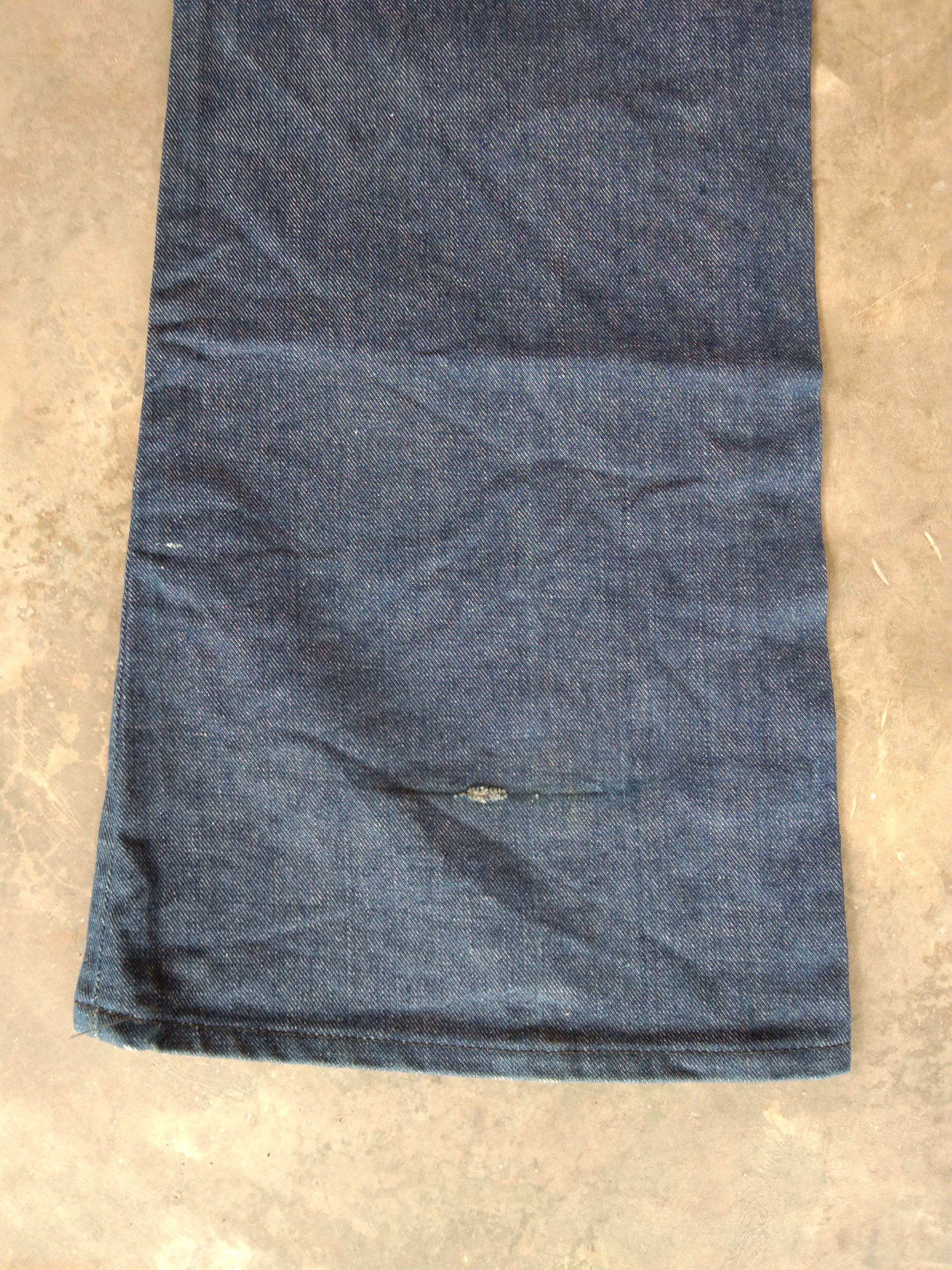 Lee 70s Vintage LEE Made In USA Talon Zipper Flared Jeans 42x33 Size US 42 / EU 58 - 5 Thumbnail