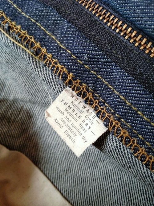 Lee 70s Vintage LEE Made In USA Talon Zipper Flared Jeans 42x33 Size US 42 / EU 58 - 13 Thumbnail