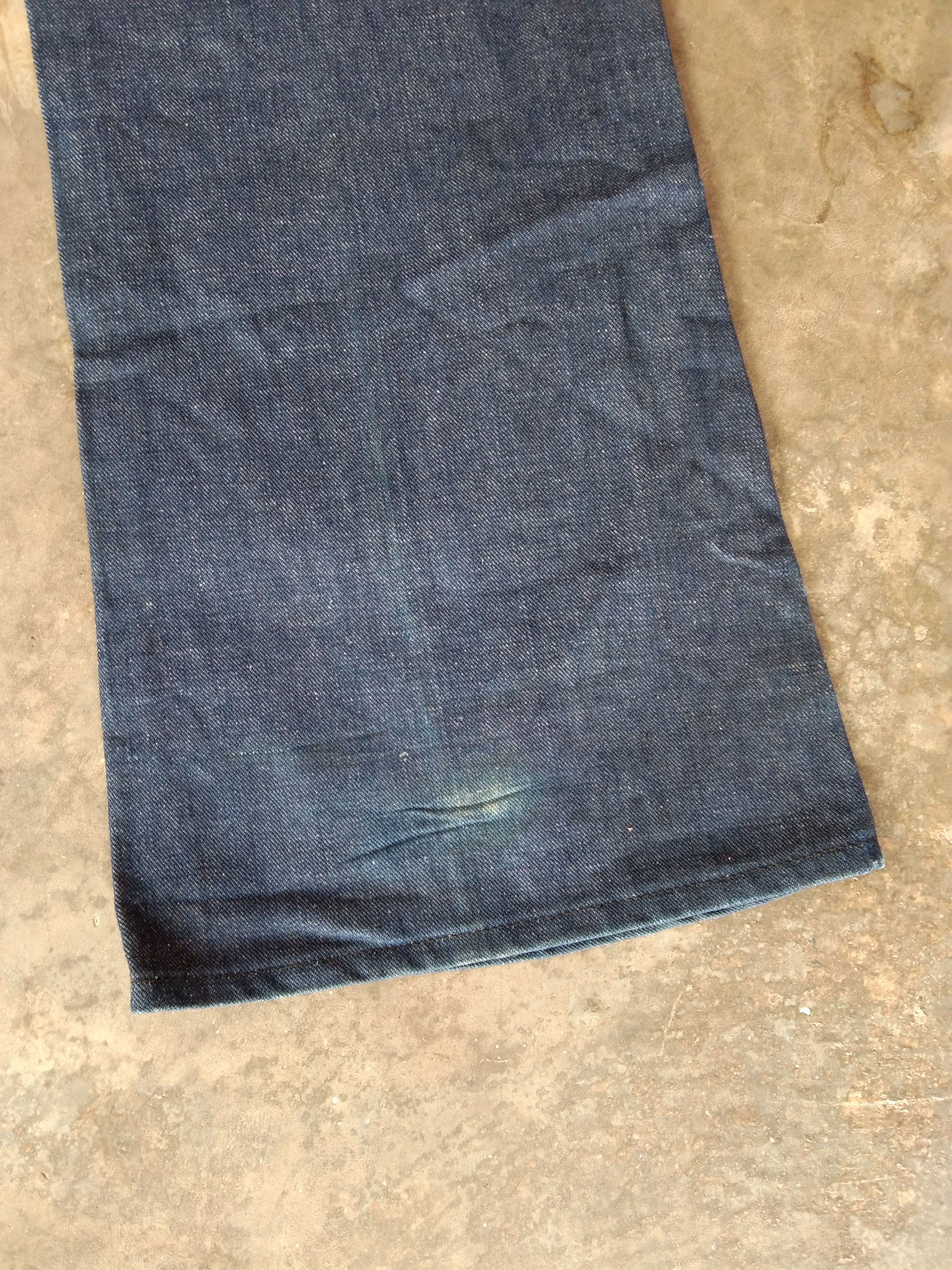 Lee 70s Vintage LEE Made In USA Talon Zipper Flared Jeans 42x33 Size US 42 / EU 58 - 4 Thumbnail