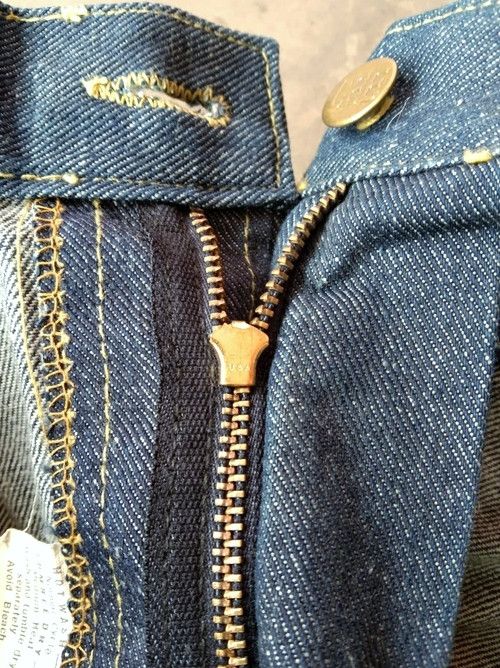 Lee 70s Vintage LEE Made In USA Talon Zipper Flared Jeans 42x33 Size US 42 / EU 58 - 12 Thumbnail