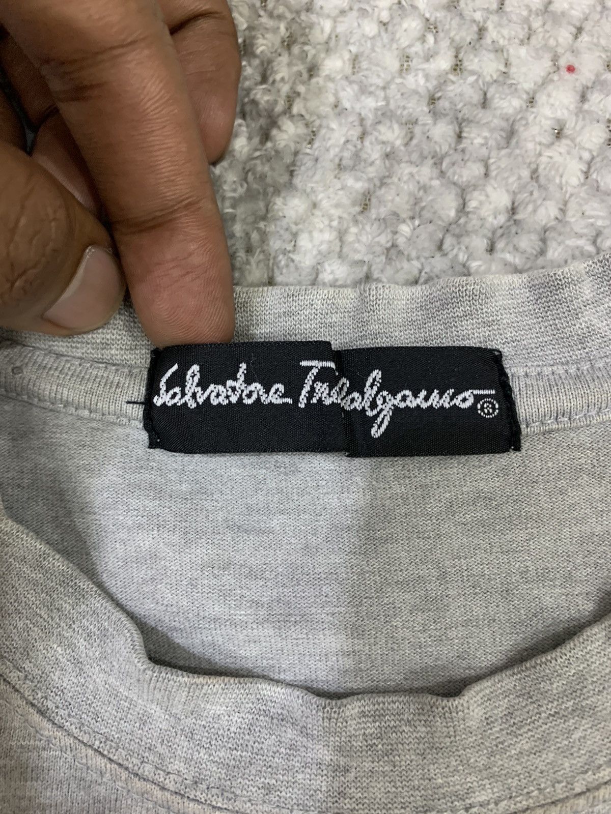 Salvatore Ferragamo SALVATORE FERRAGOMO BoxLogo Diamond Blink Graphic Tee Shirt Size US S / EU 44-46 / 1 - 12 Thumbnail