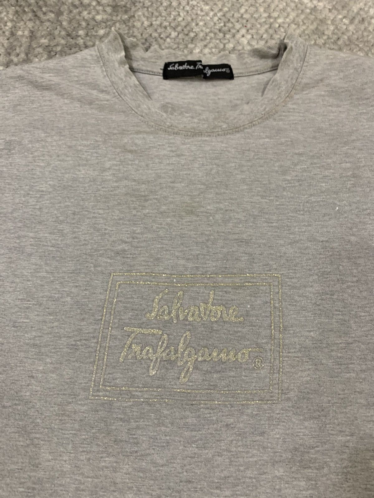Salvatore Ferragamo SALVATORE FERRAGOMO BoxLogo Diamond Blink Graphic Tee Shirt Size US S / EU 44-46 / 1 - 9 Thumbnail