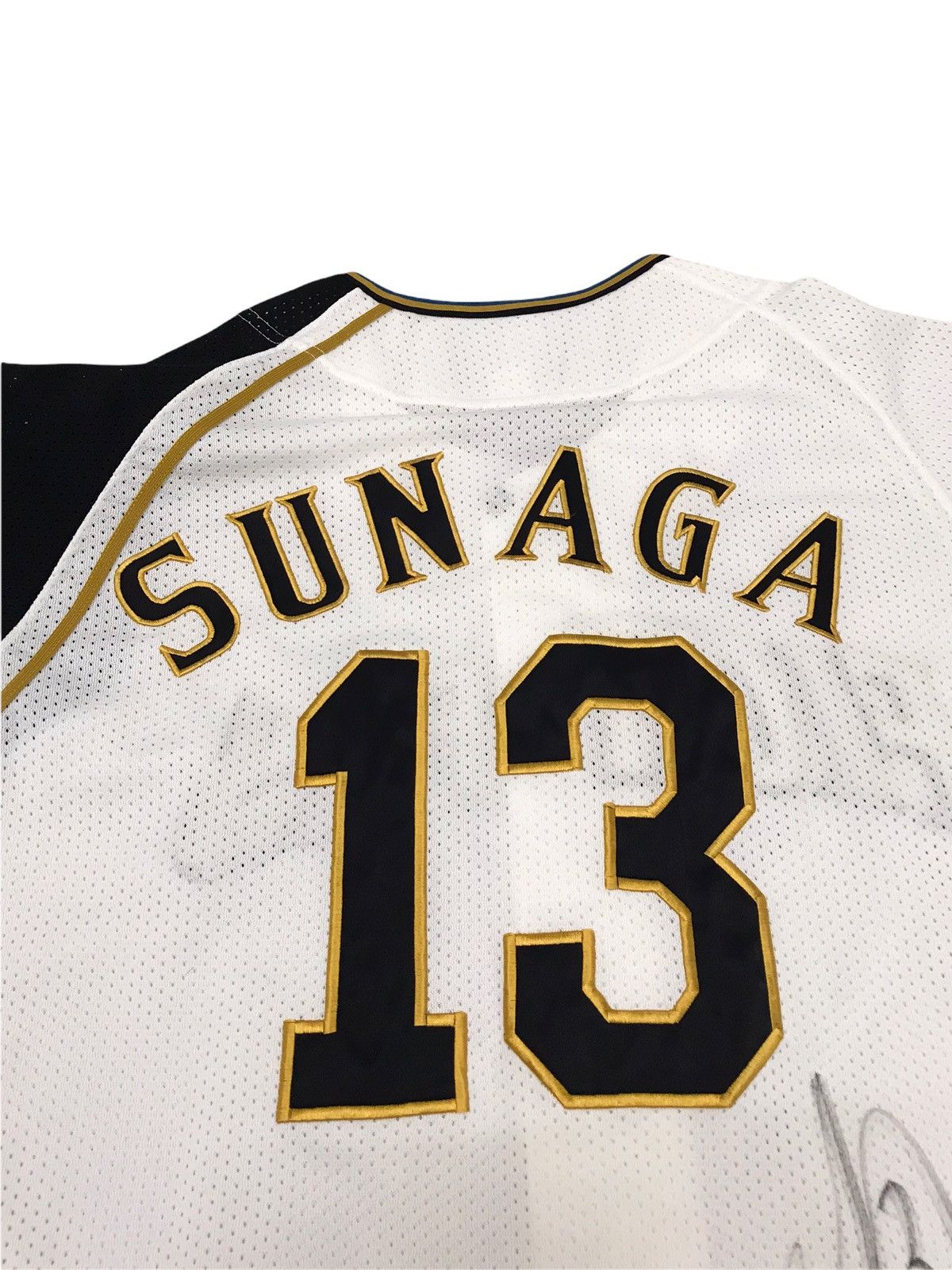 MLB Sunaga Hokkaido Nippon Ham Fighters Jersey Player Signed Size US M / EU 48-50 / 2 - 9 Thumbnail