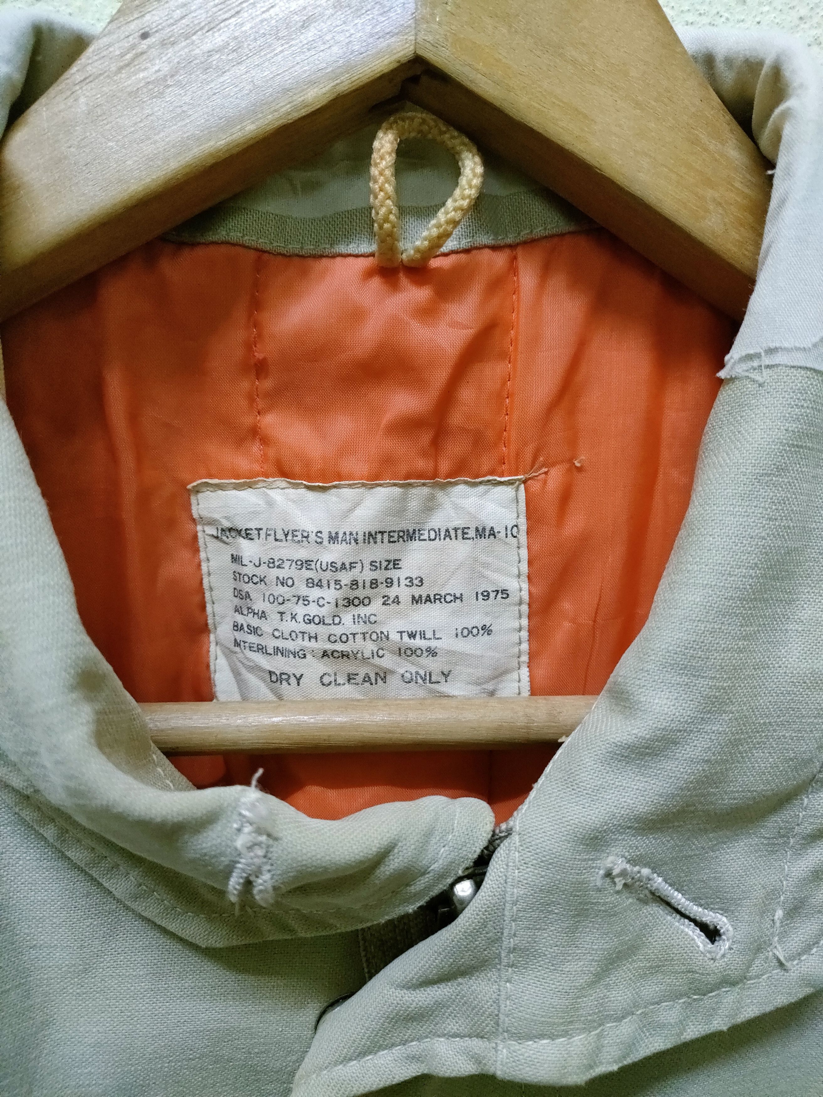 Vintage 🔥Vintage 70's MA-1 USAF Jacket Size US M / EU 48-50 / 2 - 12 Thumbnail