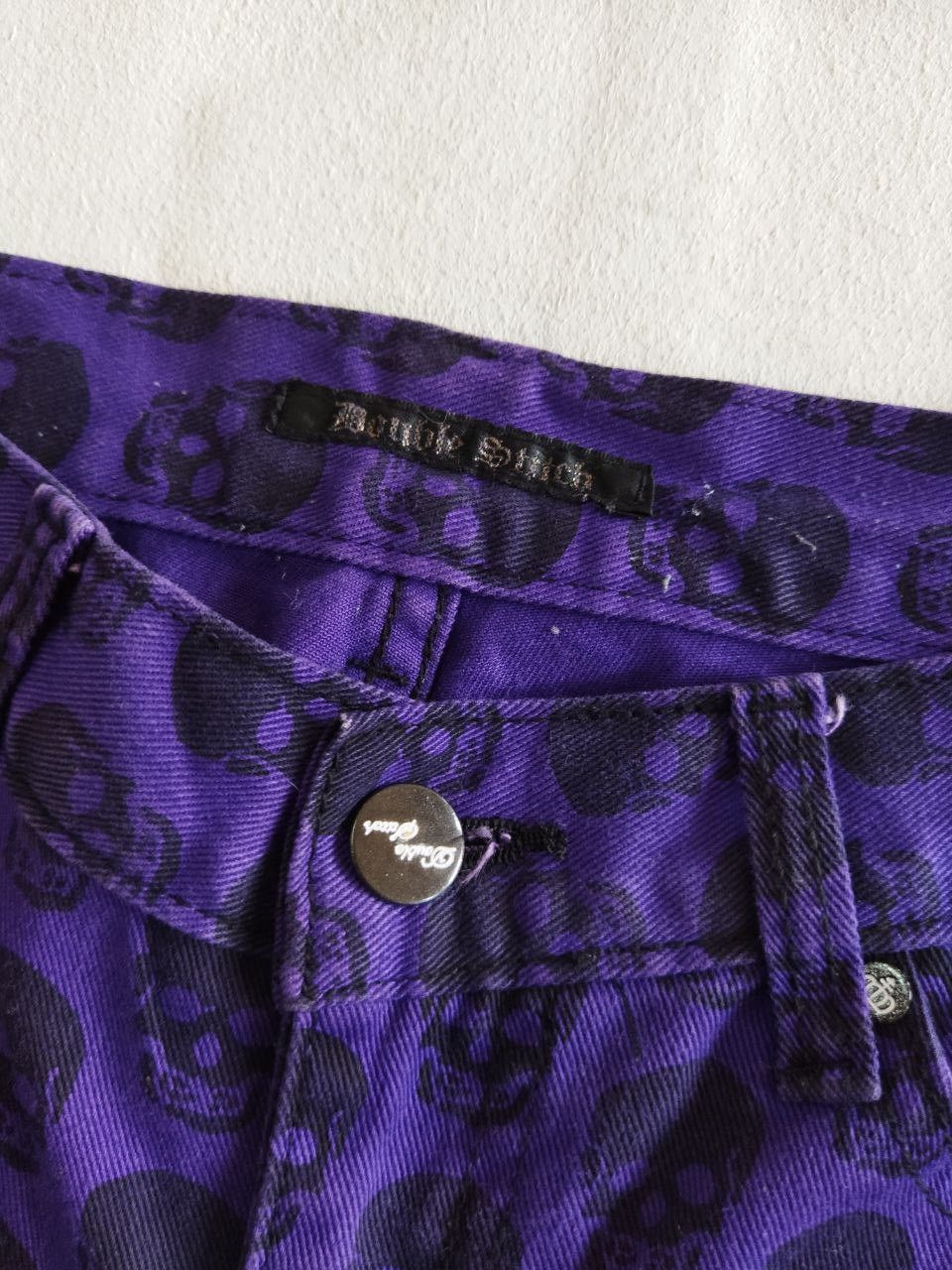 Japanese Brand Double Stitch Red Label Skulls Hysteric Style Jeans Size 26" / US 2 / IT 38 - 6 Thumbnail