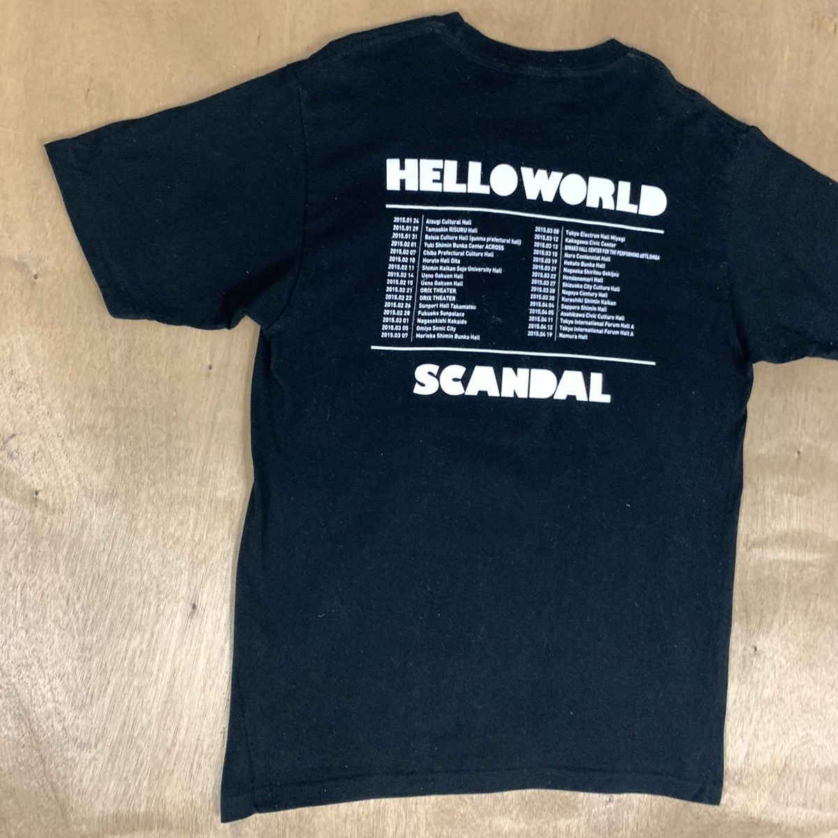 Band Tees HELLO WORLD SCANDAL Japanes Rock Band Live Concert Tour Tee Size US M / EU 48-50 / 2 - 11 Thumbnail