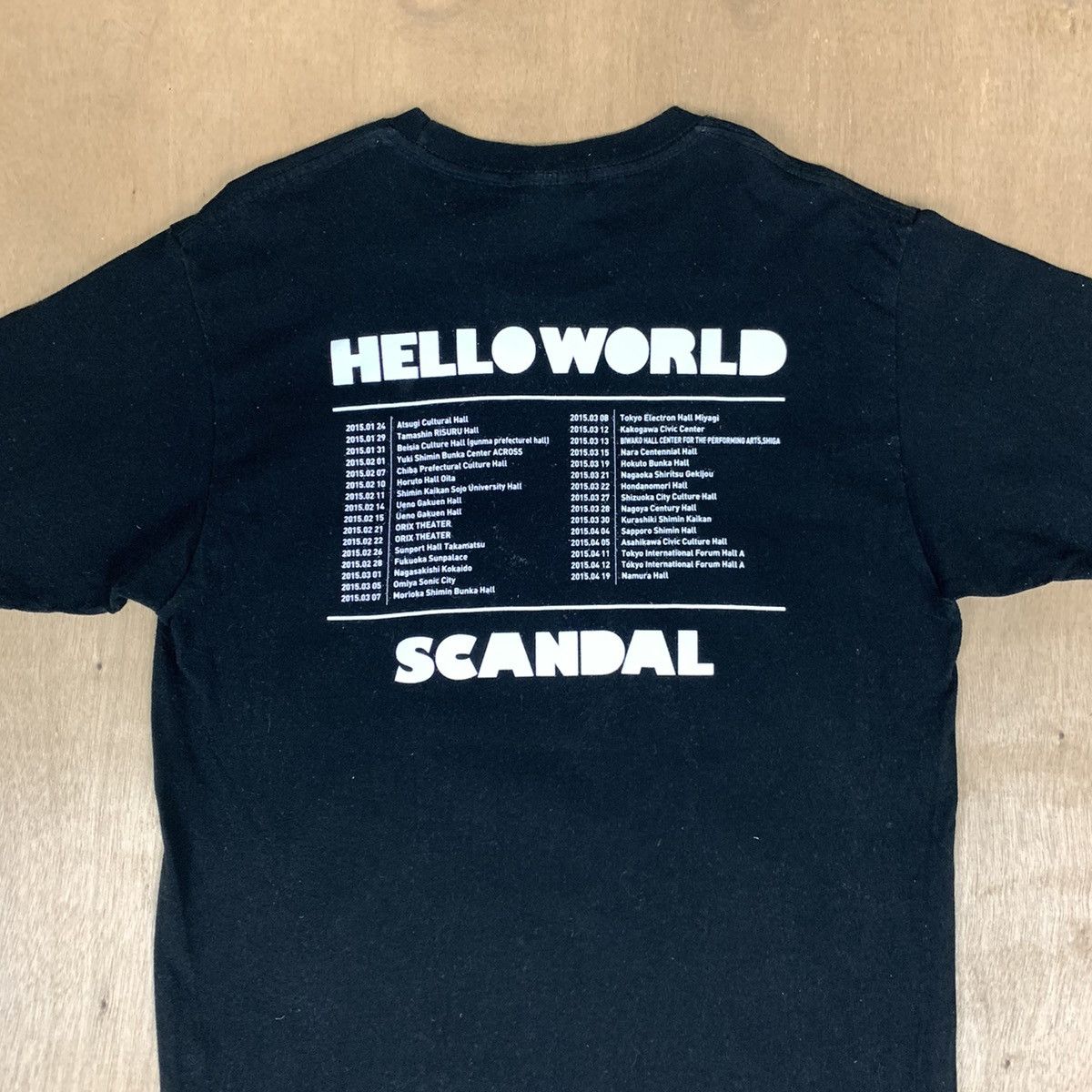 Band Tees HELLO WORLD SCANDAL Japanes Rock Band Live Concert Tour Tee Size US M / EU 48-50 / 2 - 9 Thumbnail
