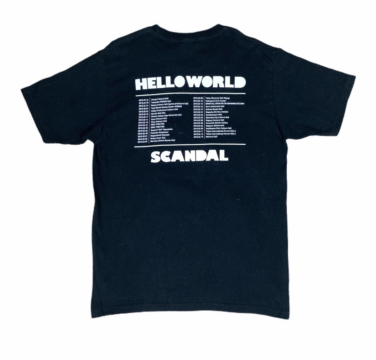 Band Tees HELLO WORLD SCANDAL Japanes Rock Band Live Concert Tour Tee Size US M / EU 48-50 / 2 - 2 Thumbnail