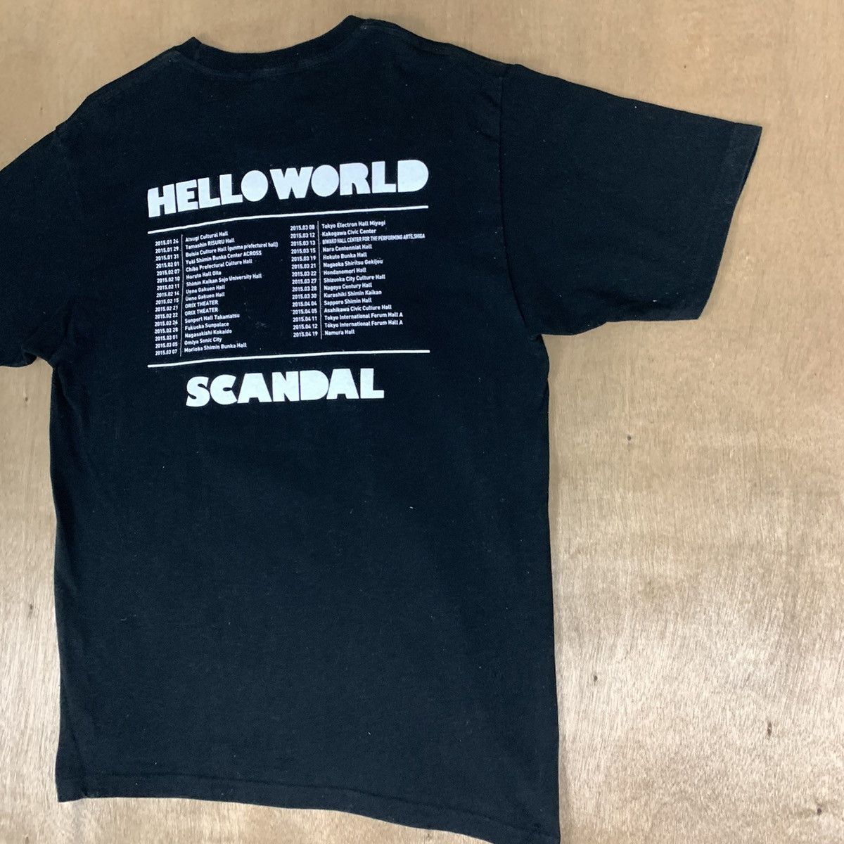 Band Tees HELLO WORLD SCANDAL Japanes Rock Band Live Concert Tour Tee Size US M / EU 48-50 / 2 - 12 Thumbnail