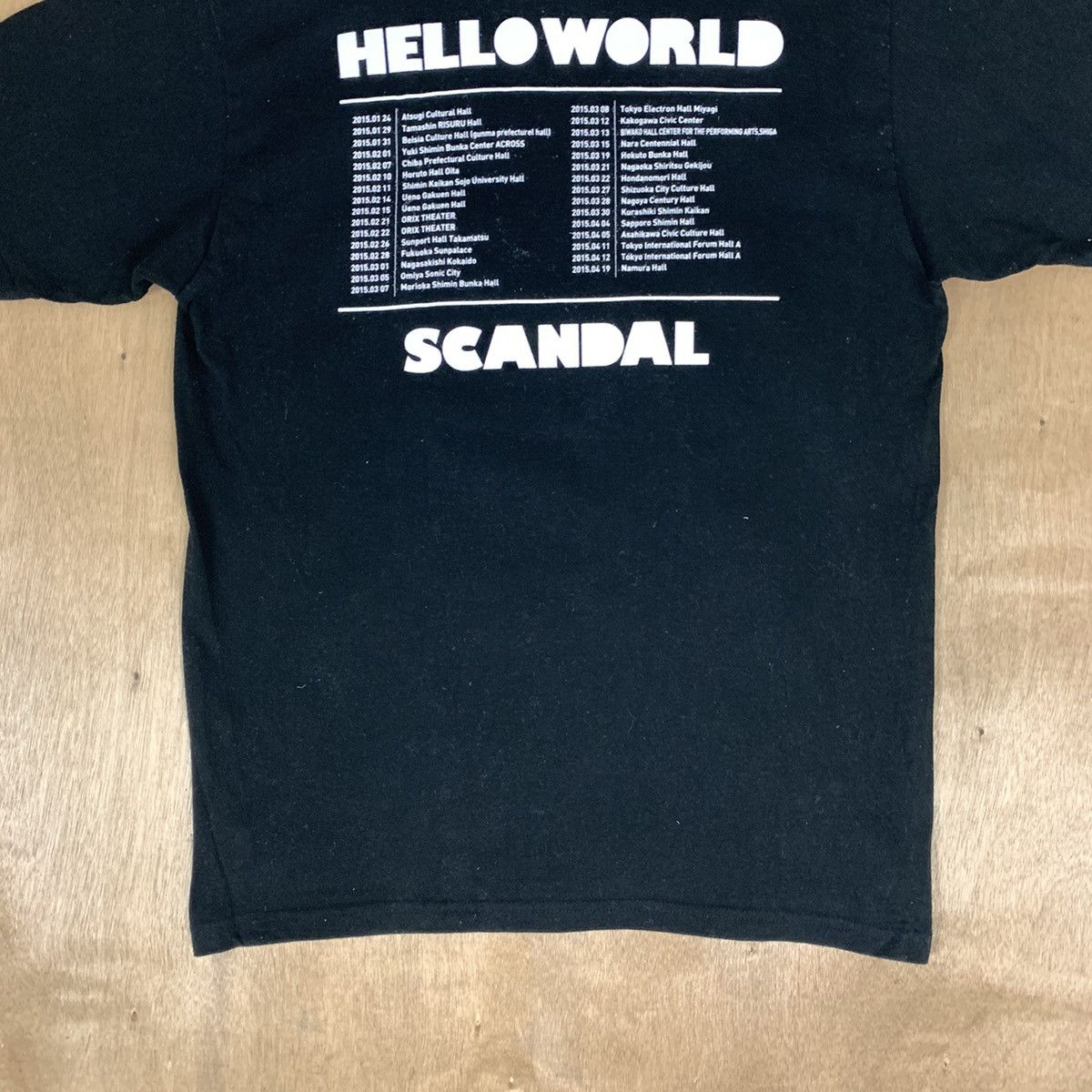 Band Tees HELLO WORLD SCANDAL Japanes Rock Band Live Concert Tour Tee Size US M / EU 48-50 / 2 - 10 Thumbnail