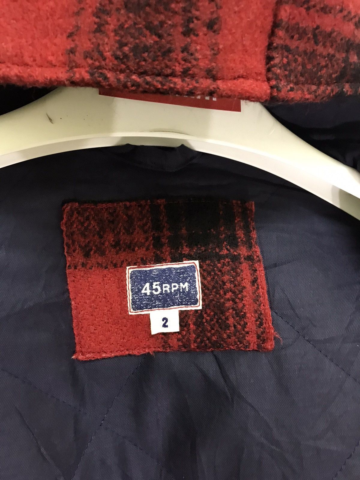 45rpm 🌟45rpm Wool Hoodie Jacket Buffalo Check Size US M / EU 48-50 / 2 - 6 Thumbnail
