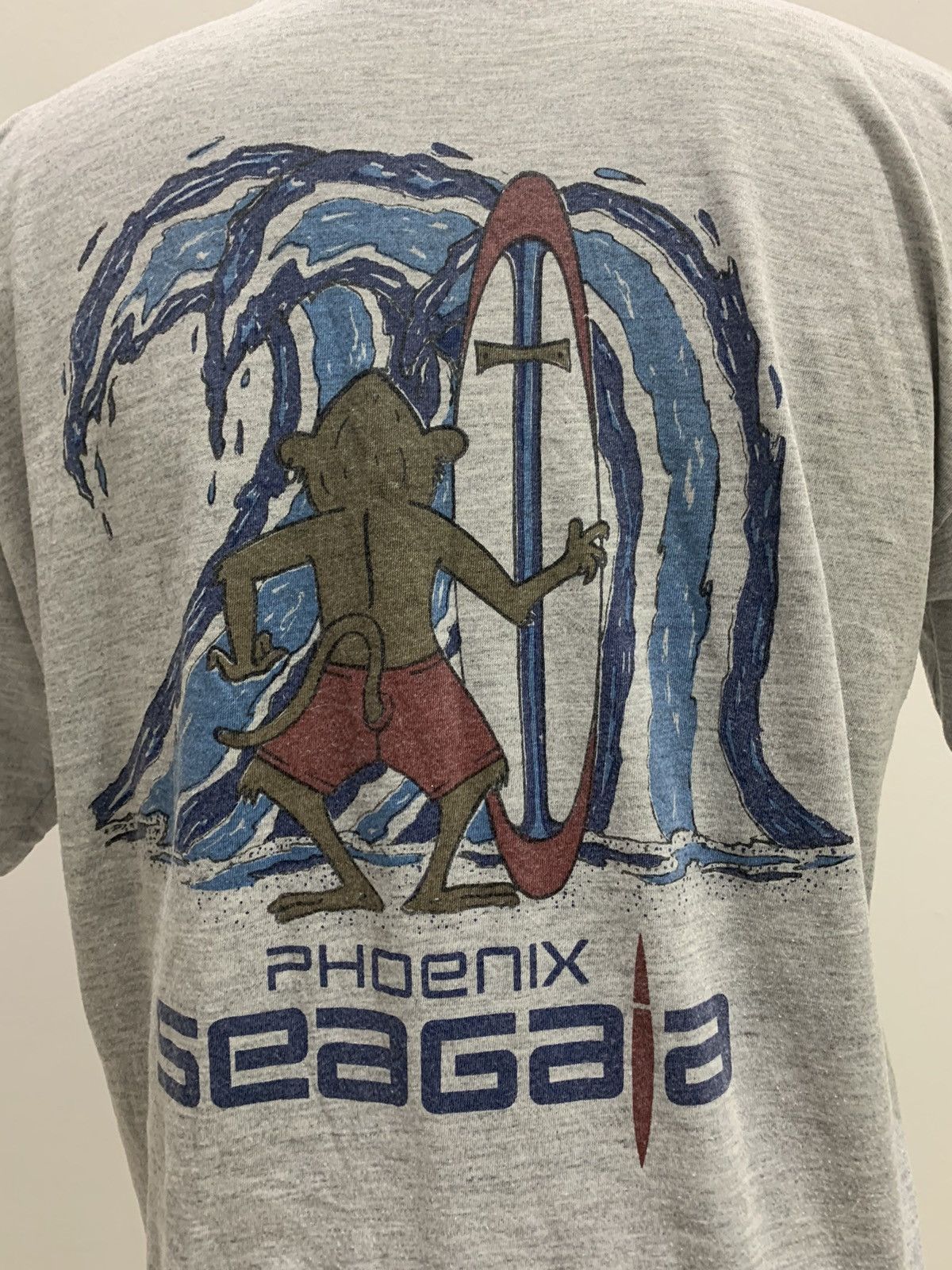Phoenix Clothing PHOENIX SEAGAIA Surfing Monkey BigLogo Streetwear Tee Shirt Size US M / EU 48-50 / 2 - 3 Thumbnail