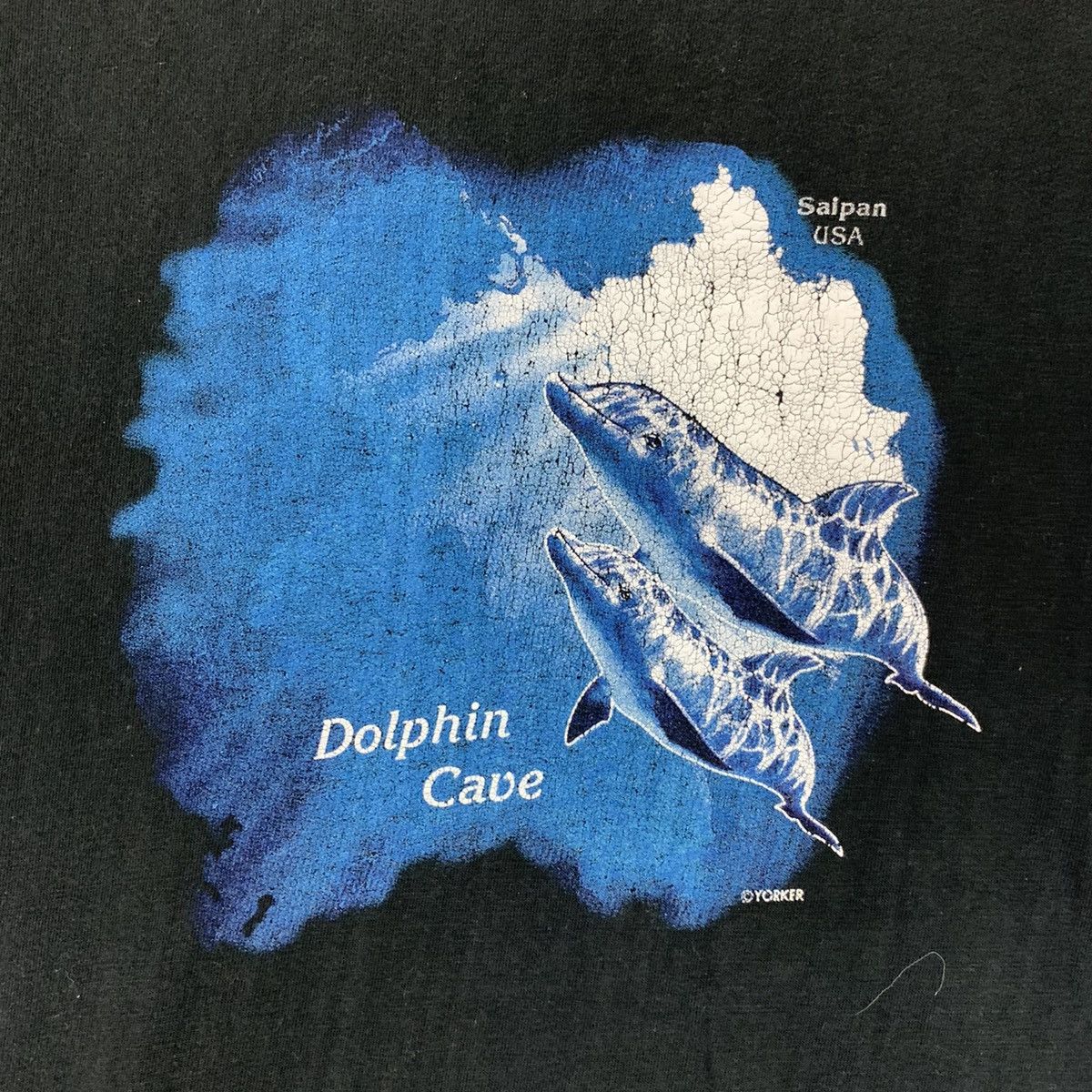 Vintage Vtg 90s KOOLT YORKER DOLPHIN CAGE Saipan Usa BigLogo Tshirt Size US M / EU 48-50 / 2 - 7 Thumbnail