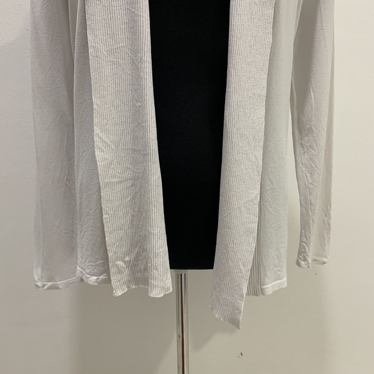 Homespun Knitwear Plain Rayon Nylon Elastic Striped Scarves Cover Up Cardigan Size US M / EU 48-50 / 2 - 4 Thumbnail
