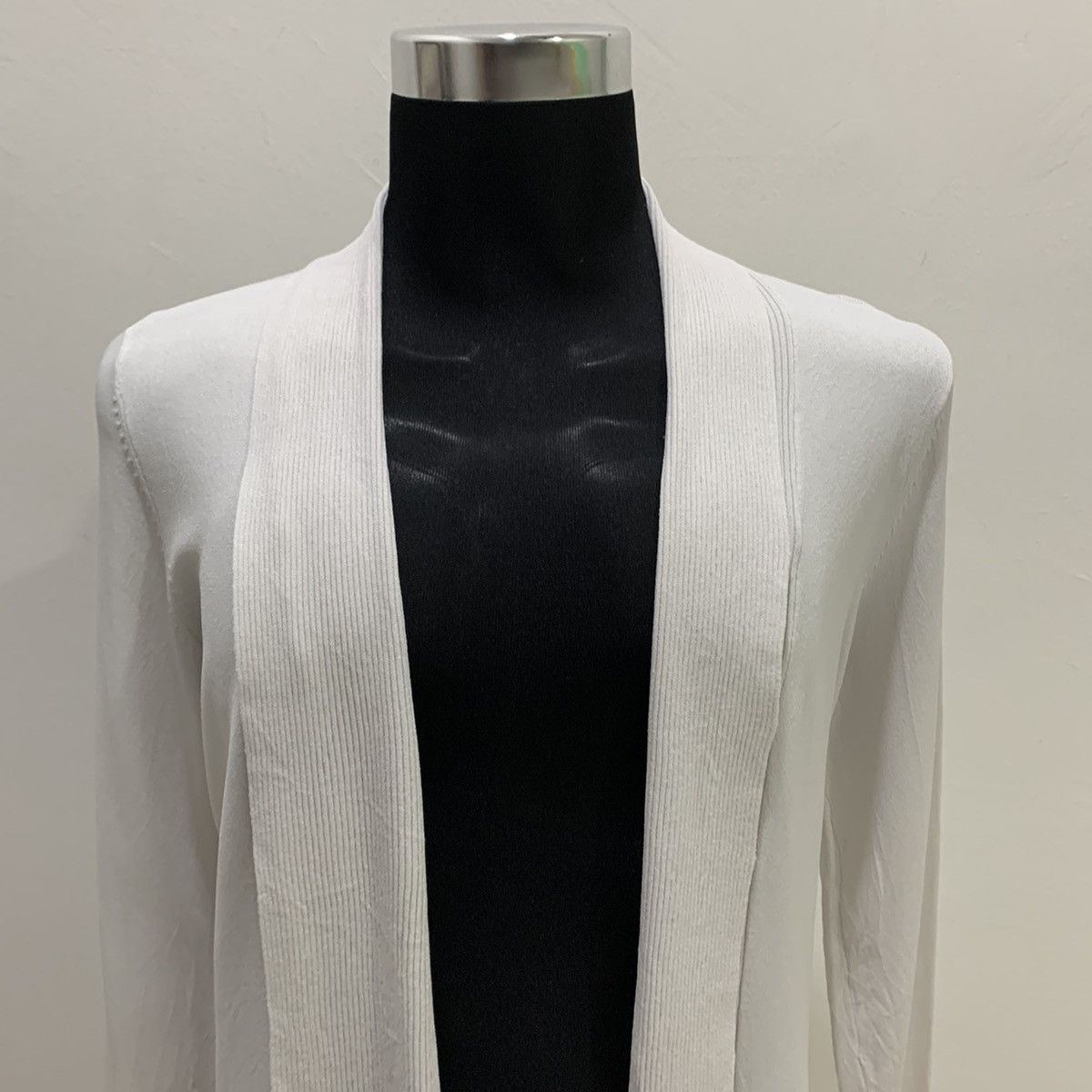 Homespun Knitwear Plain Rayon Nylon Elastic Striped Scarves Cover Up Cardigan Size US M / EU 48-50 / 2 - 3 Thumbnail