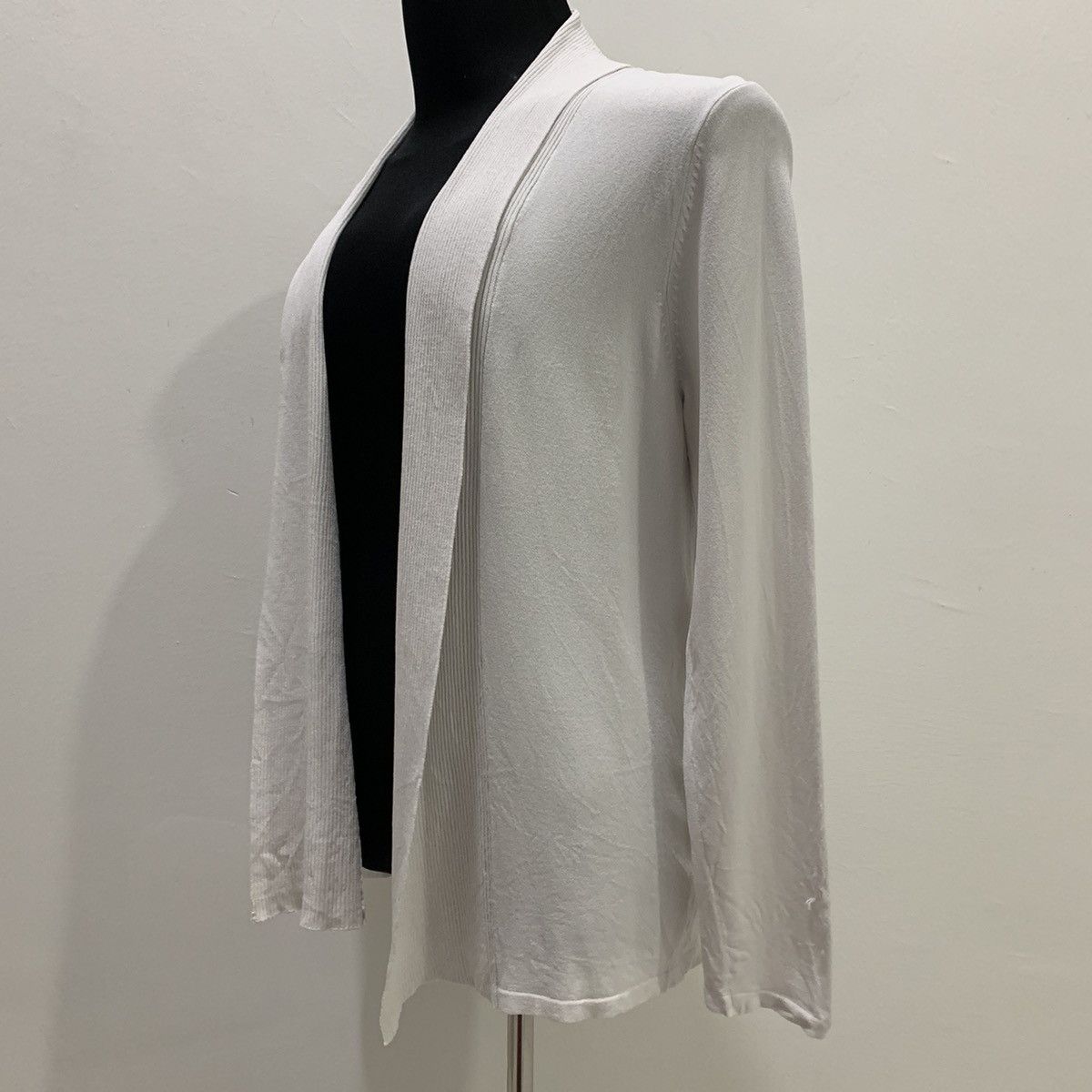 Homespun Knitwear Plain Rayon Nylon Elastic Striped Scarves Cover Up Cardigan Size US M / EU 48-50 / 2 - 6 Thumbnail