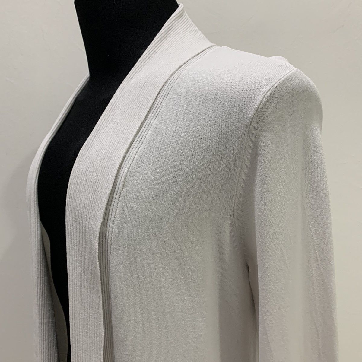 Homespun Knitwear Plain Rayon Nylon Elastic Striped Scarves Cover Up Cardigan Size US M / EU 48-50 / 2 - 8 Thumbnail