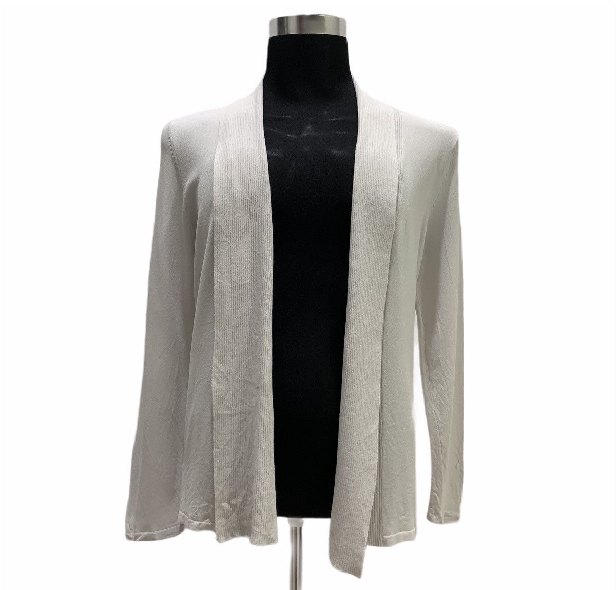 Homespun Knitwear Plain Rayon Nylon Elastic Striped Scarves Cover Up Cardigan Size US M / EU 48-50 / 2 - 1 Thumbnail