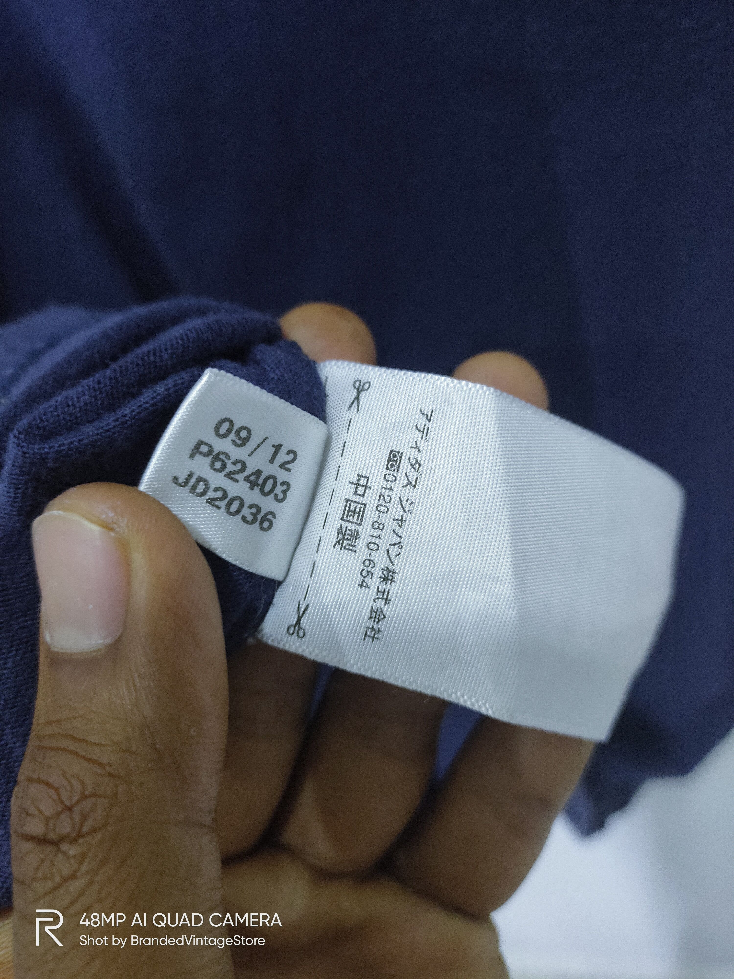 Adidas ADIDAS France Flag Theme BigLogo Graphic Swearshirt L/S Tee Size US L / EU 52-54 / 3 - 9 Thumbnail