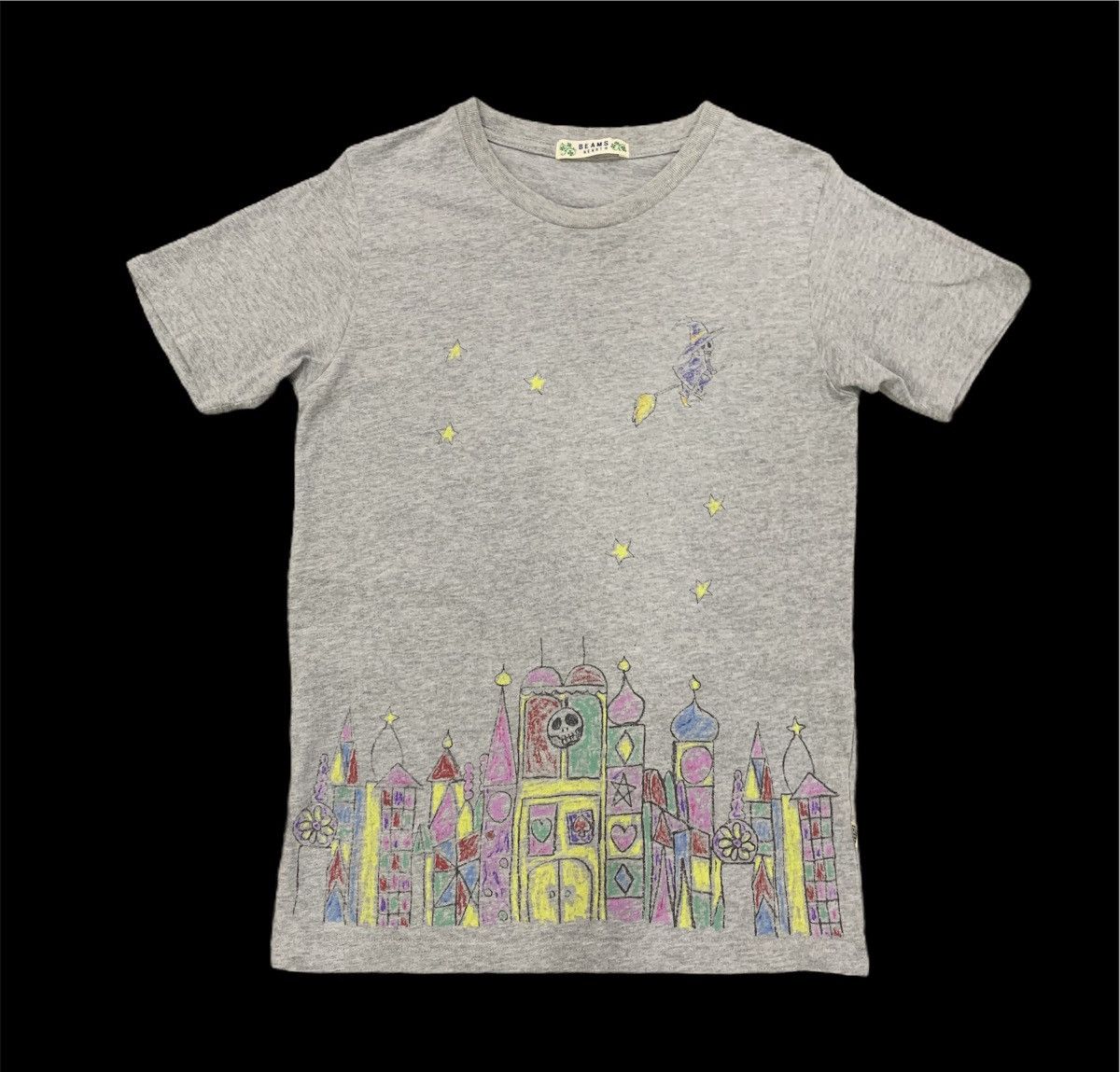 Beams Japan BEAMS HEART Halloween Night Kids Painted Art Streetwear Tee Size S / US 4 / IT 40 - 1 Thumbnail