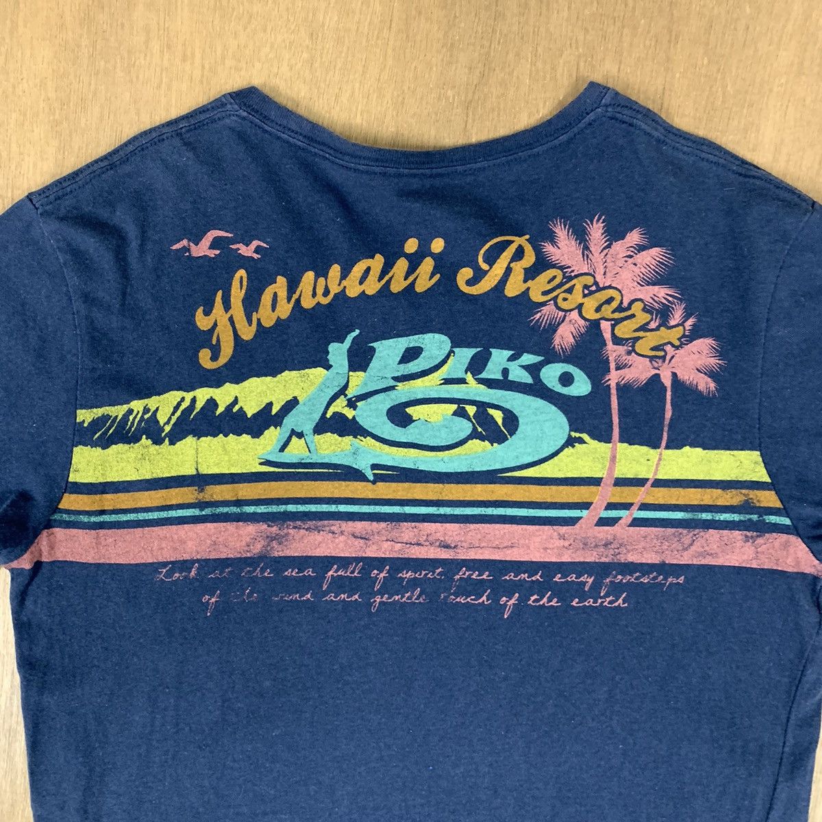 Sun Surf Vintage 90s PIKO Hawaii Resort Aloha Sunset Graphic Tshirt Size US M / EU 48-50 / 2 - 14 Thumbnail