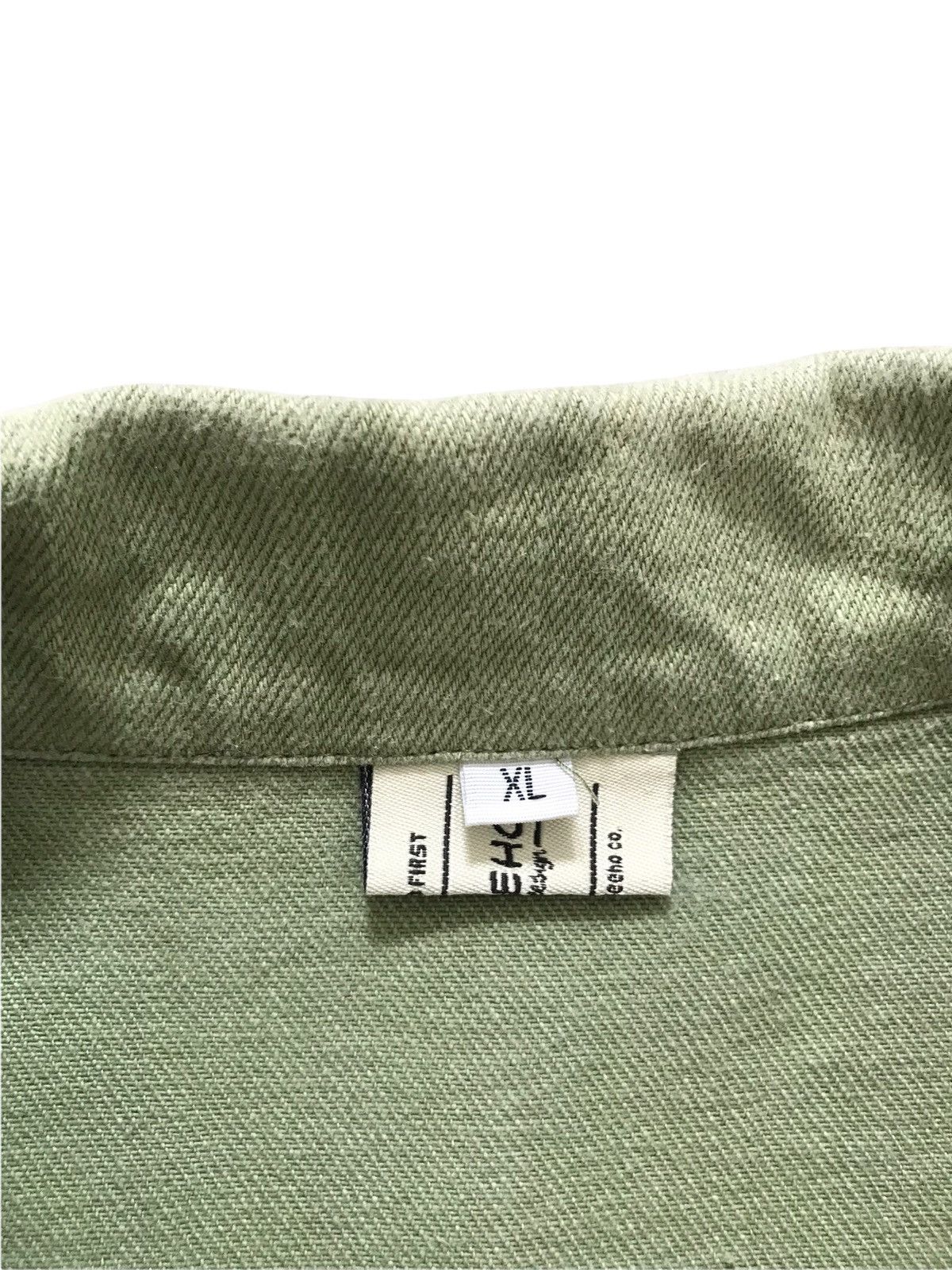 Japanese Brand FUSEEHO Sage Green Denim Jacket Size US XL / EU 56 / 4 - 5 Thumbnail
