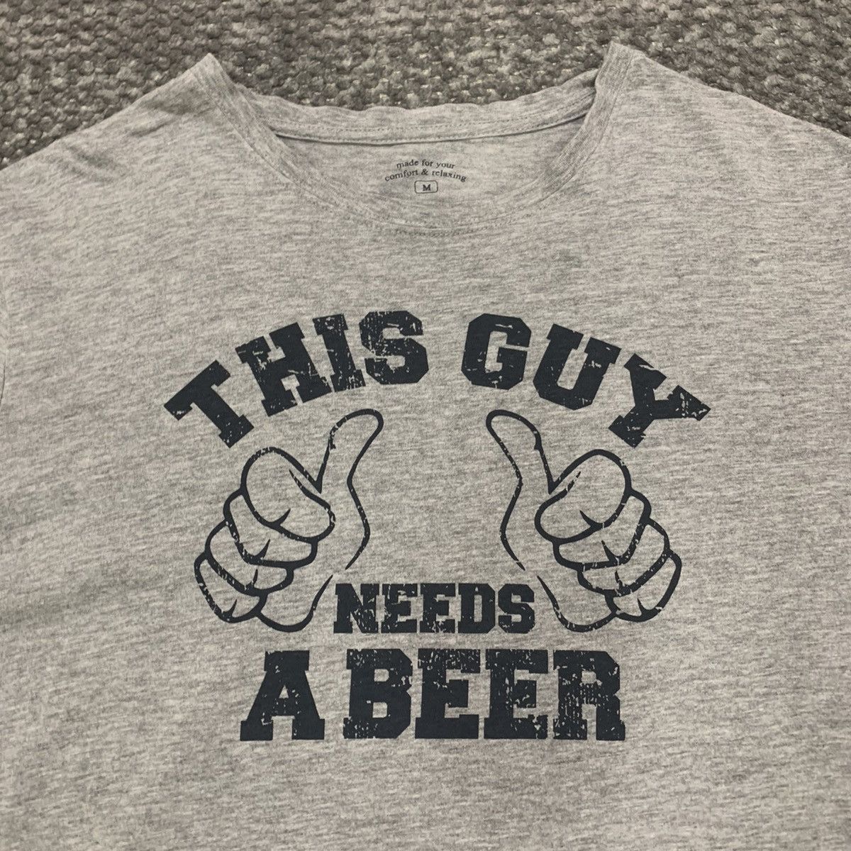 Japanese Brand Vintage 90s This Guy Needs A Beer Streetwear Surf Rayon Tee Size US S / EU 44-46 / 1 - 3 Thumbnail
