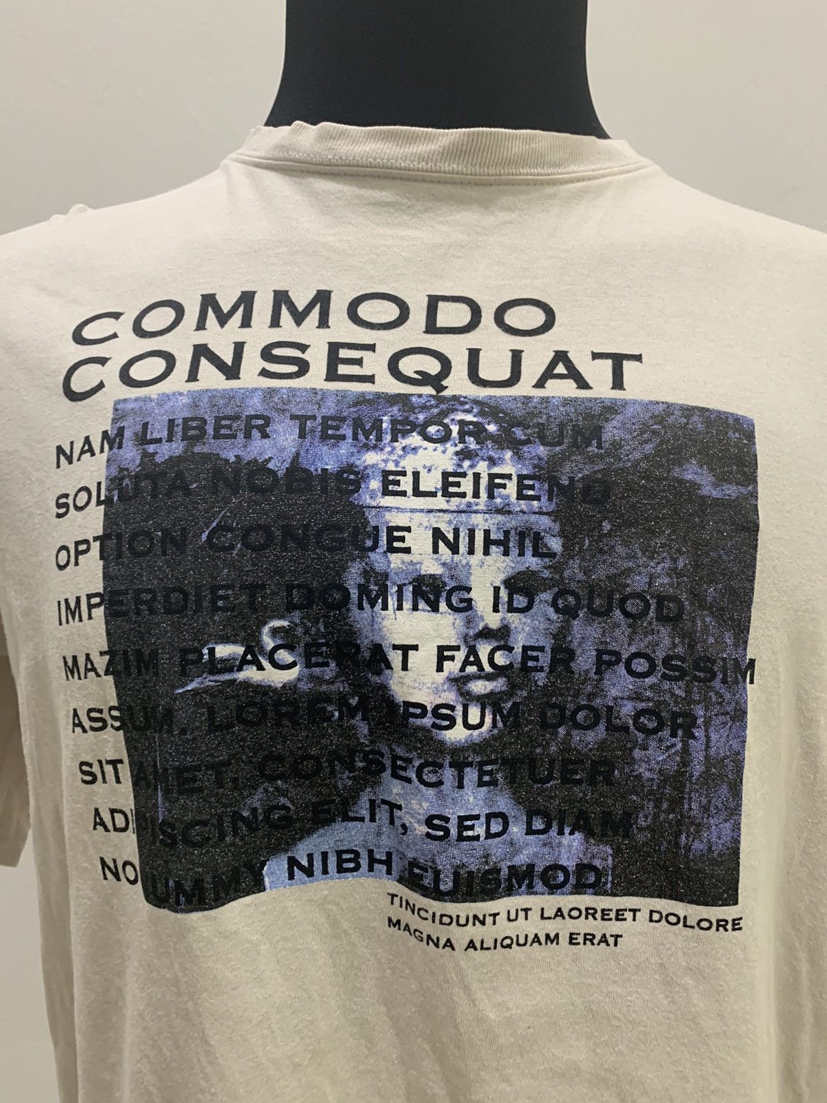 Japanese Brand × Vintage COMMODO CONSEQUAT Vintage 90s Box Logo Graphic Haunt TShirt Size US XL / EU 56 / 4 - 7 Thumbnail