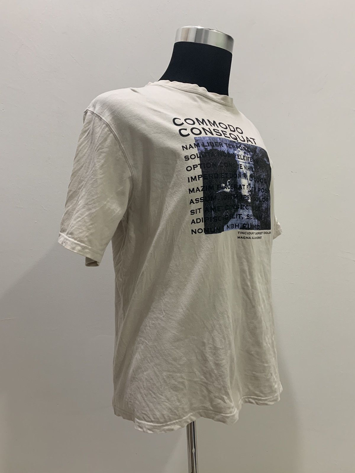 Japanese Brand × Vintage COMMODO CONSEQUAT Vintage 90s Box Logo Graphic Haunt TShirt Size US XL / EU 56 / 4 - 4 Thumbnail