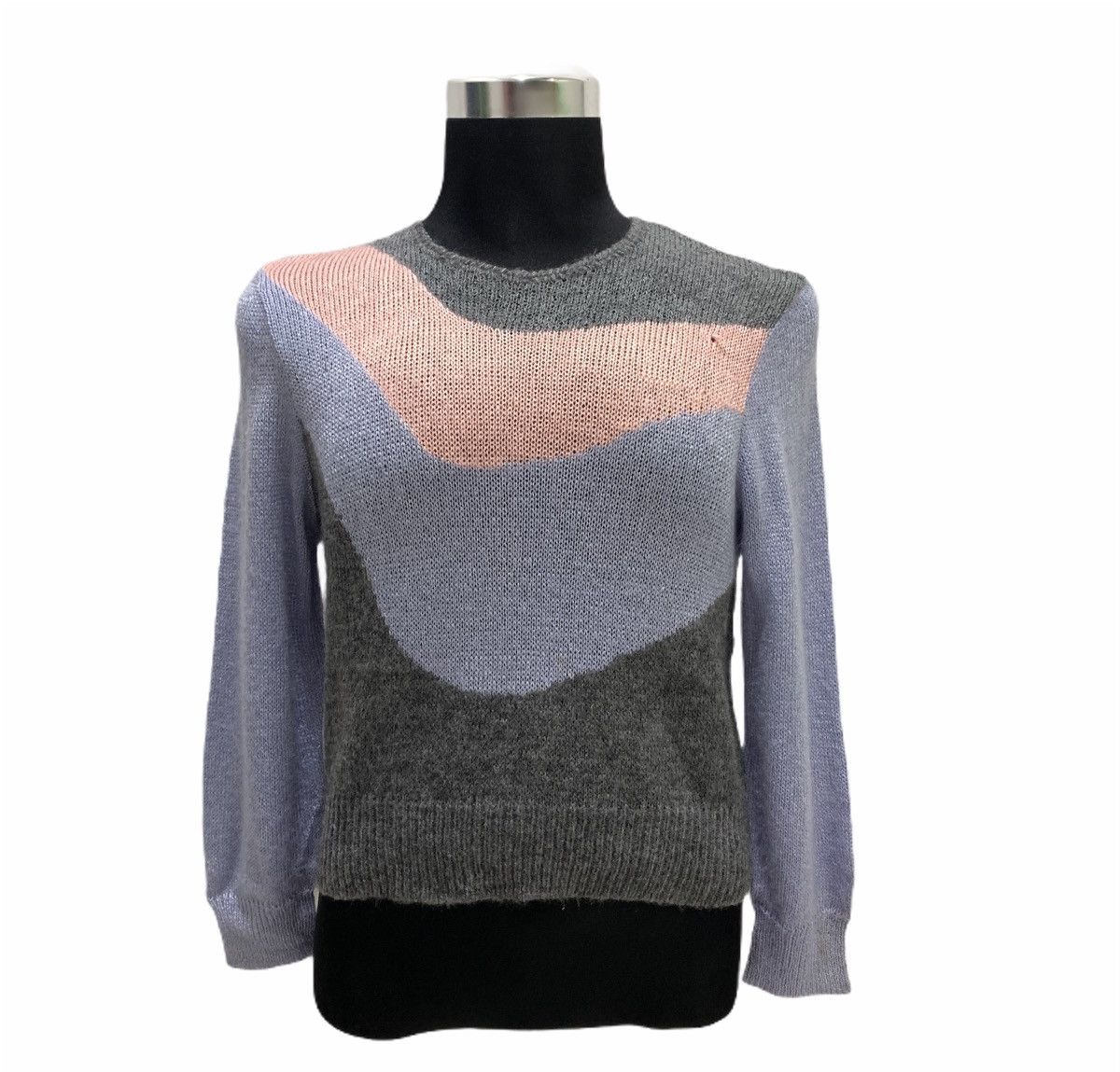 Designer × Homespun Knitwear CARAVAN Intarsia Woven Rayon Modern Knitwear Jumper Sweater Size US S / EU 44-46 / 1 - 1 Thumbnail