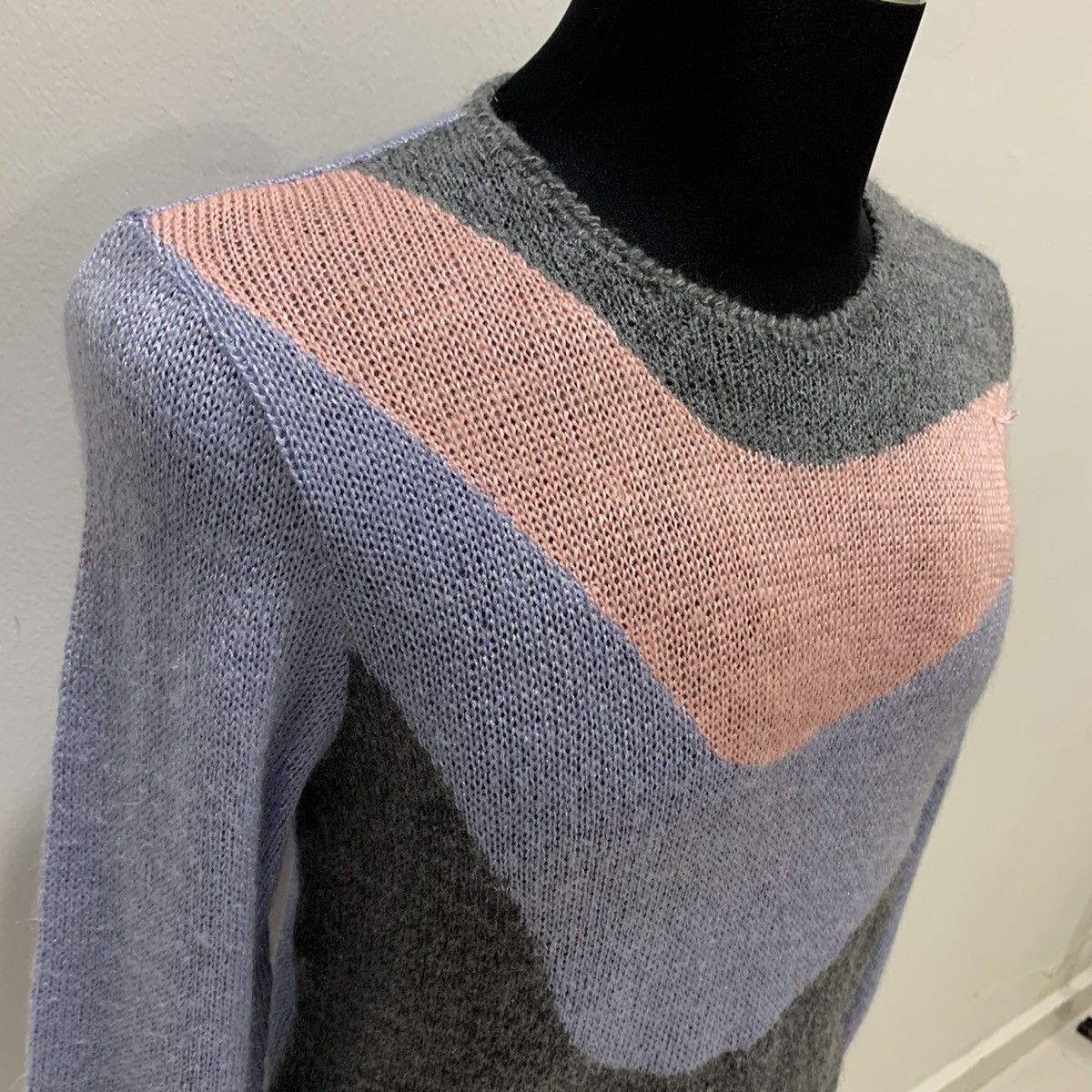 Designer × Homespun Knitwear CARAVAN Intarsia Woven Rayon Modern Knitwear Jumper Sweater Size US S / EU 44-46 / 1 - 7 Thumbnail