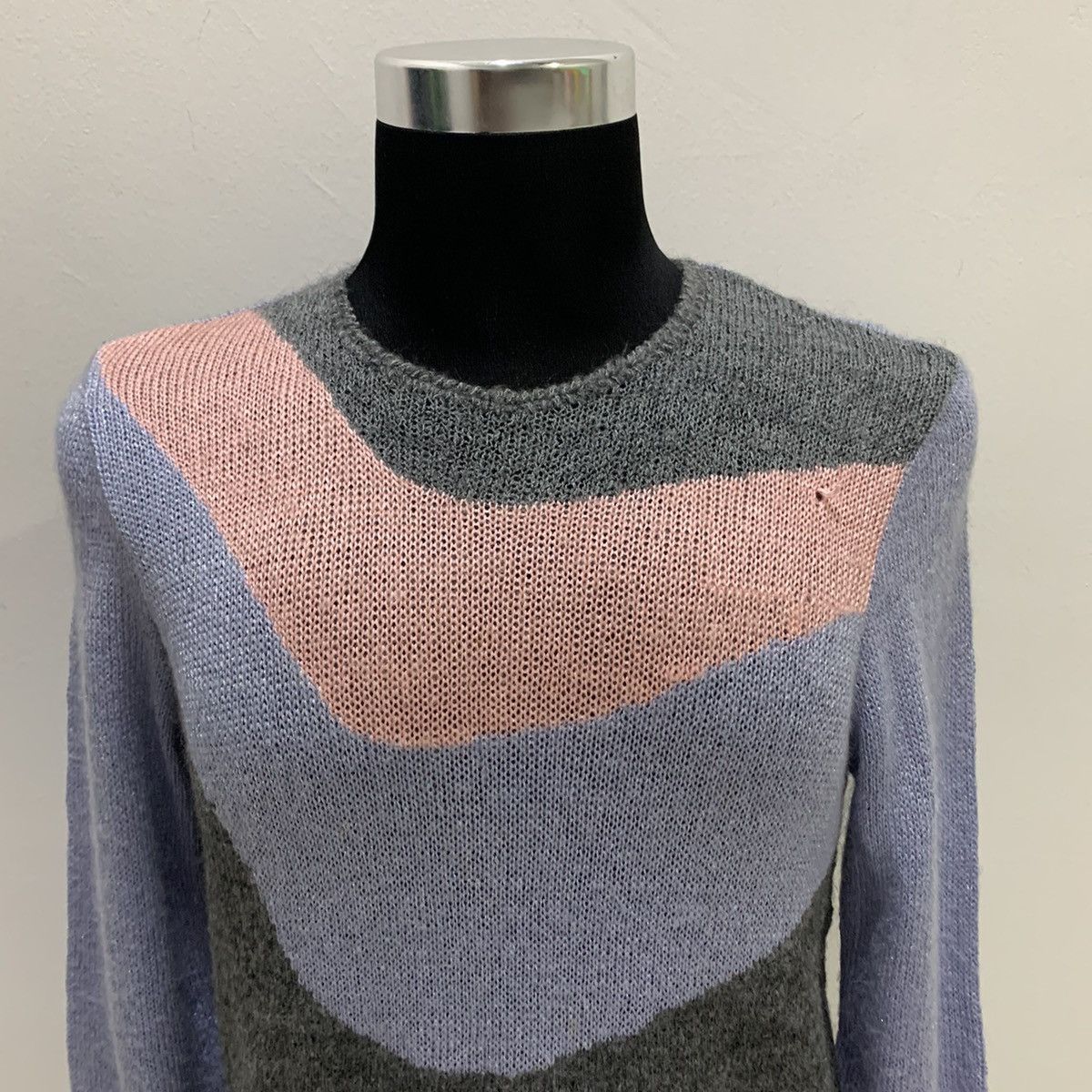 Designer × Homespun Knitwear CARAVAN Intarsia Woven Rayon Modern Knitwear Jumper Sweater Size US S / EU 44-46 / 1 - 3 Thumbnail