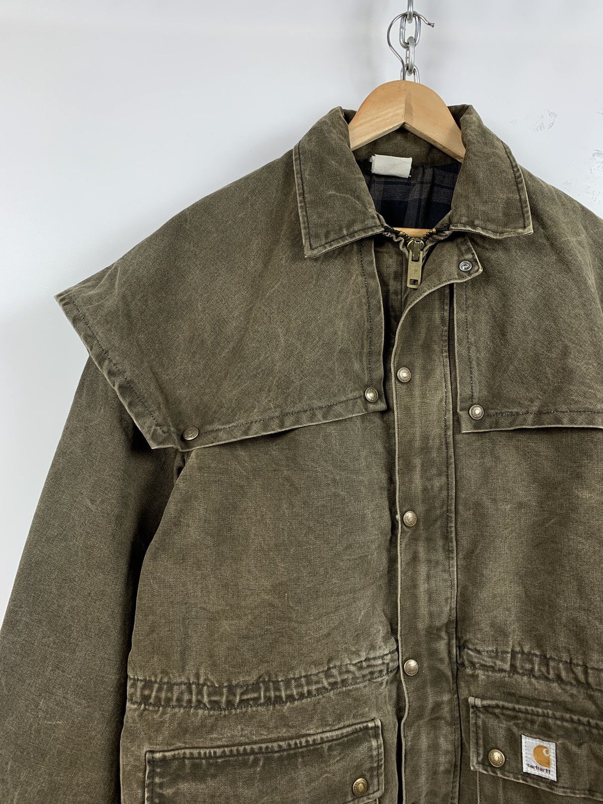 Carhartt 90s Vintage Carhartt Very Rare Khaki Jacket Size US XL / EU 56 / 4 - 6 Thumbnail